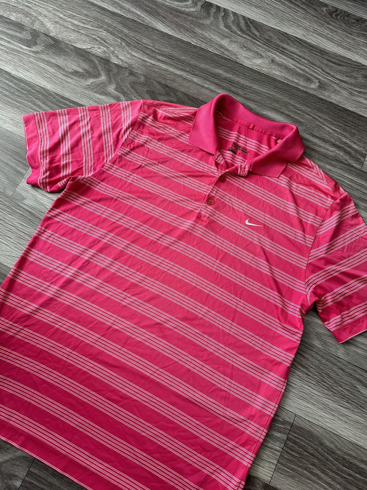 Nike Nike Golf Vintage Poto t shirt striped neon pink mens L Size US L / EU 52-54 / 3 - 2 Thumbnail