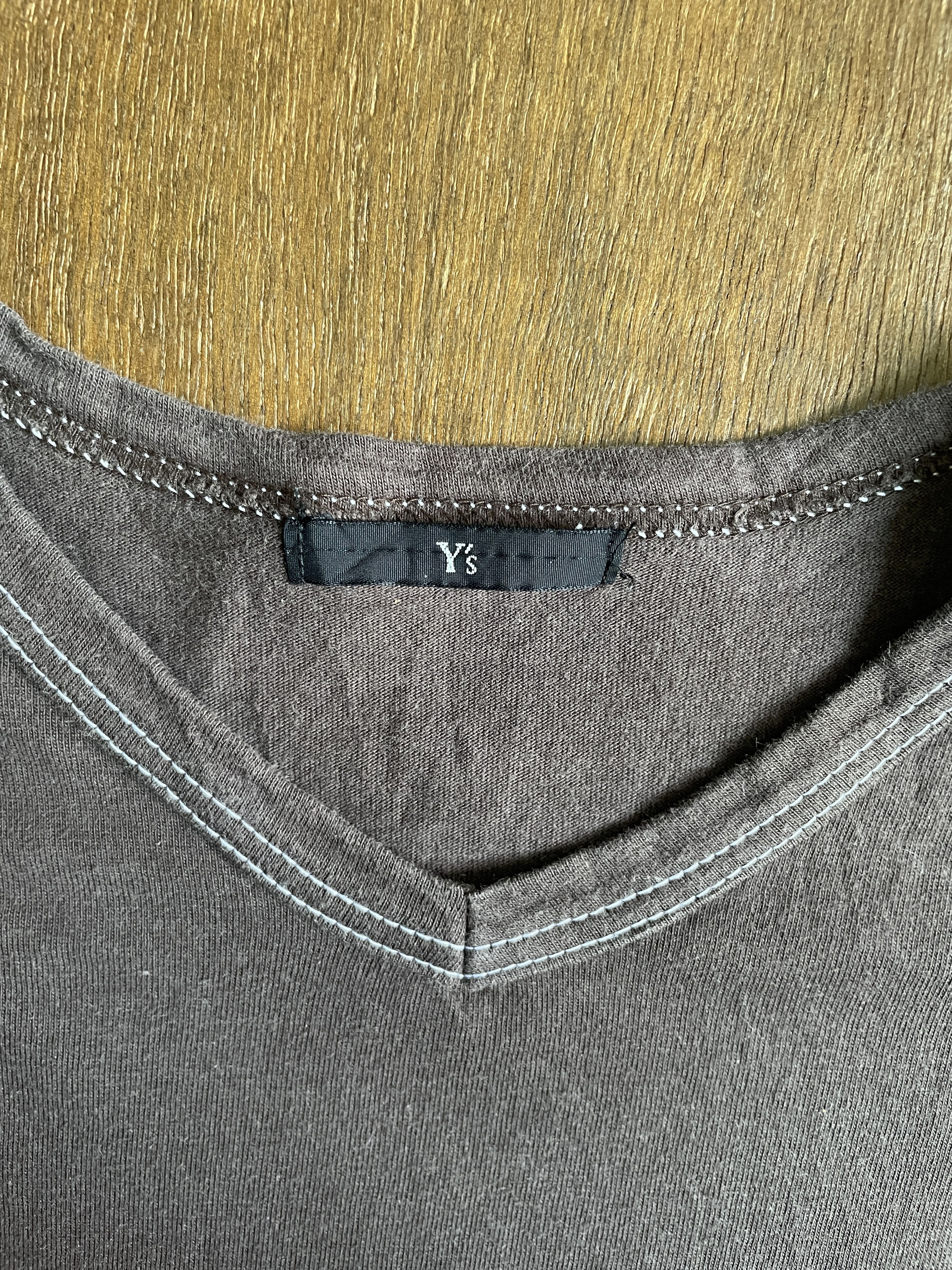 Y's Y’s Yohji Yamamoto V-Neck Short Sleeve Tops Size US S / EU 44-46 / 1 - 3 Thumbnail