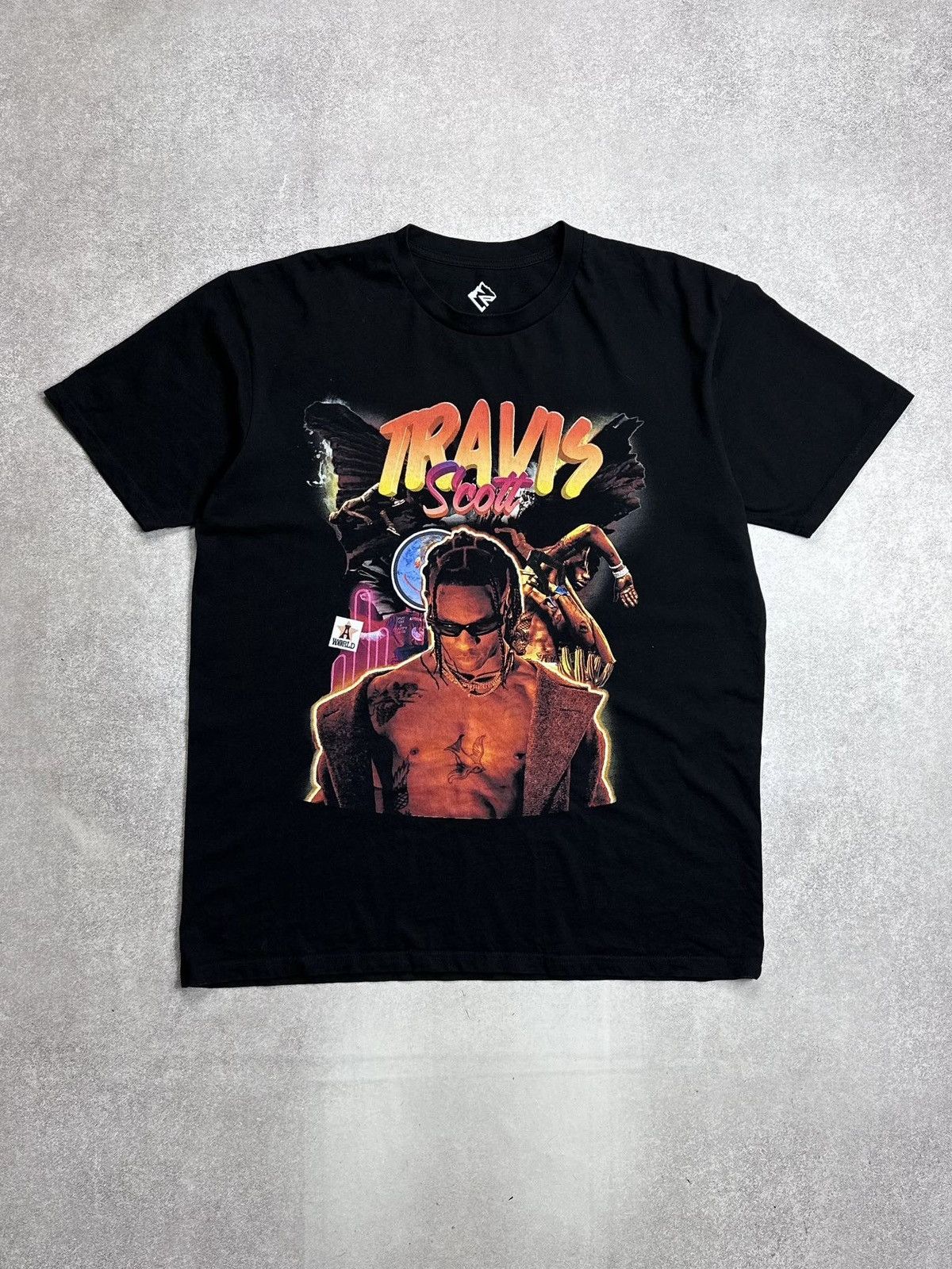 Vintage Travis Scott Double Sided Promo T-shirt XL Size US L / EU 52-54 / 3 - 1 Thumbnail