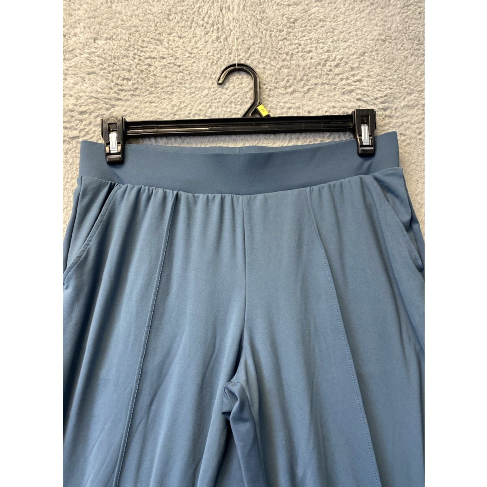 AQUA MONDETTA Womens Heavyweight Wide Leg Pants M Dark Aqua /127-2 Size 32" / US 10 / IT 46 - 2 Thumbnail