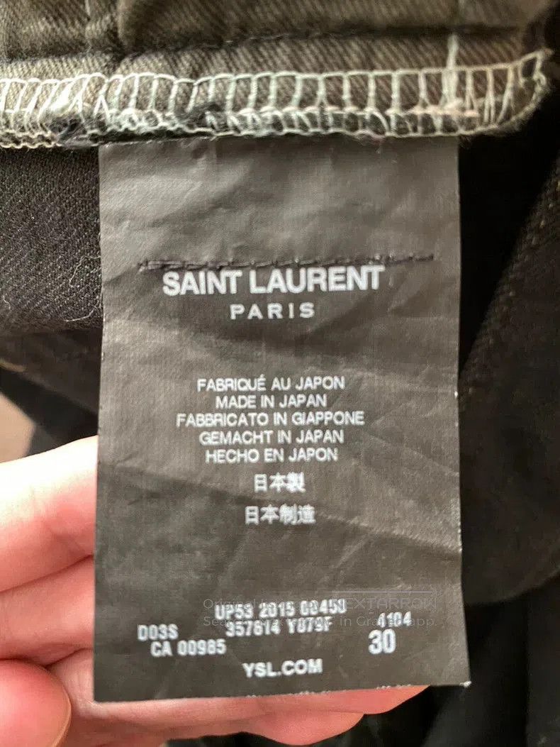 Saint Laurent Paris Saint Laurent Distressed Denim Jeans. Size US 30 / EU 46 - 6 Thumbnail