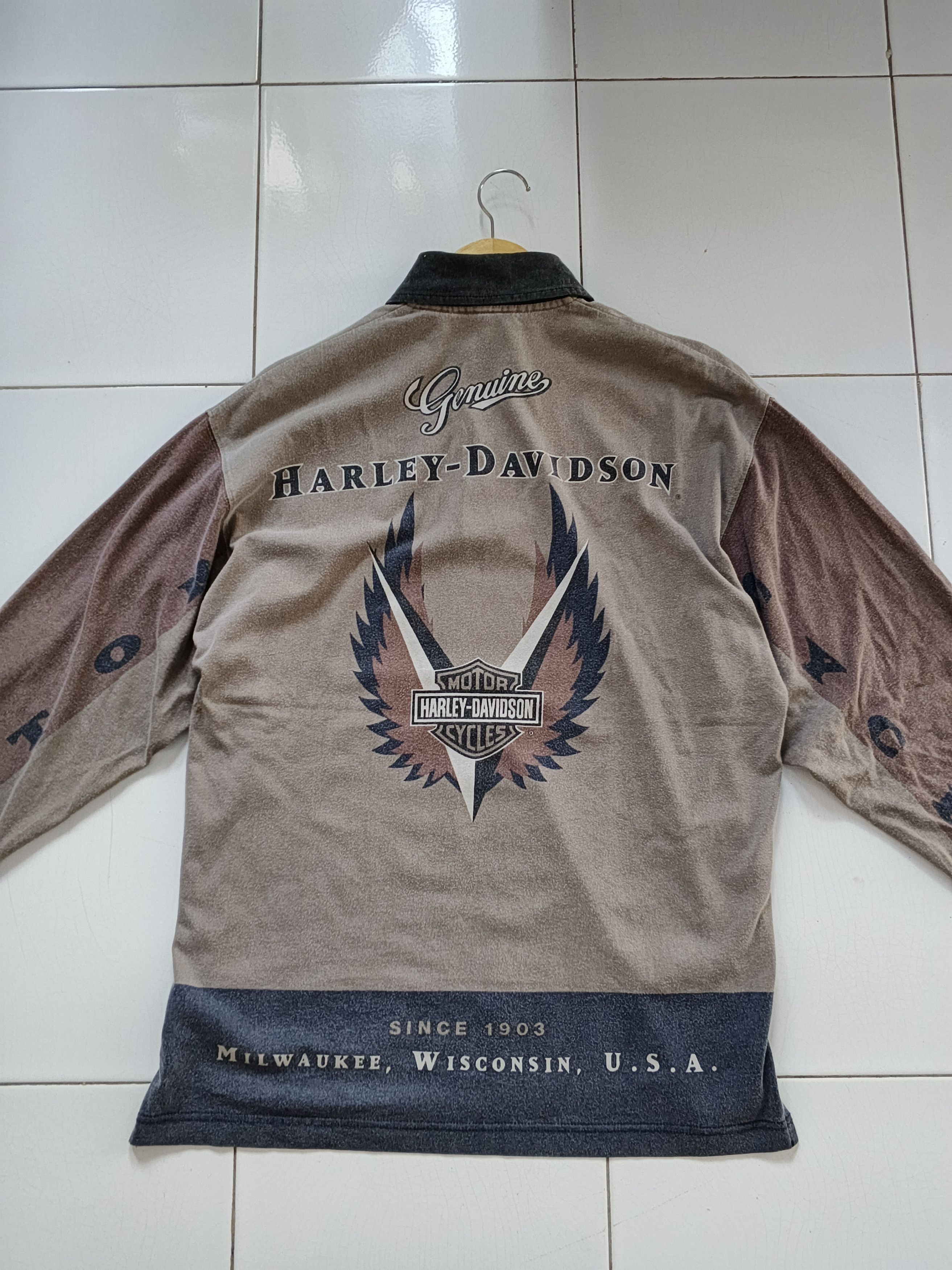 Harley Davidson Vintage halfzip harley davidson Size US L / EU 52-54 / 3 - 11 Thumbnail