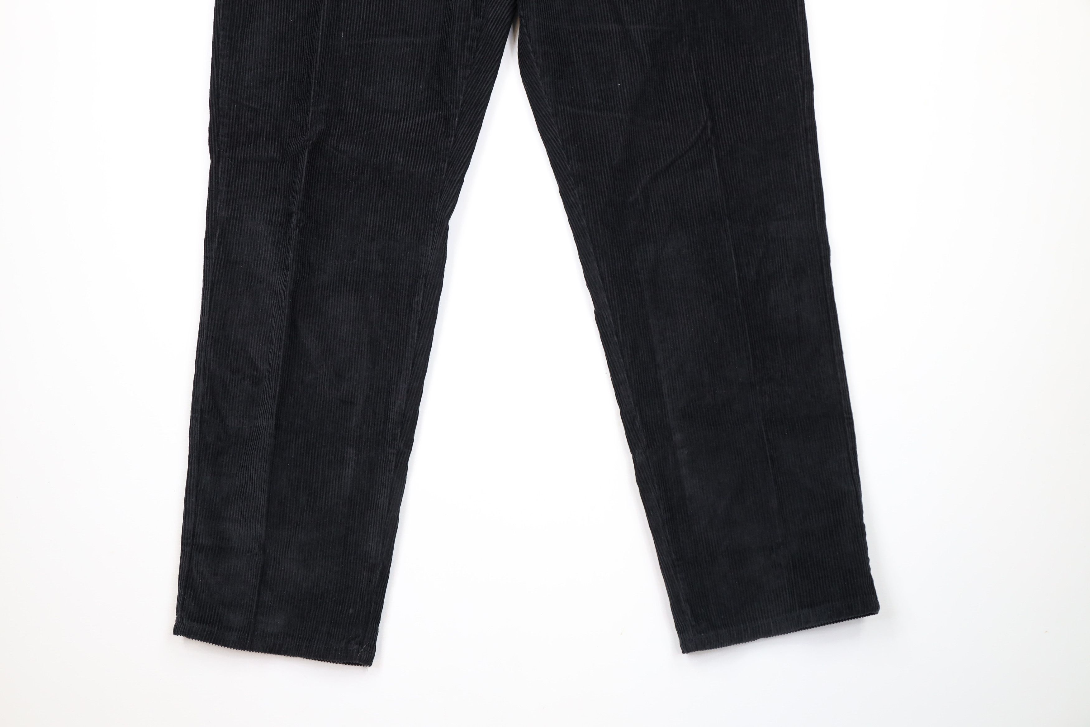 Vintage × Woolrich Woolen Mills Vintage 90s Woolrich Tapered Leg Corduroy Chino Pants Black Size 36" / US 14 / IT 50 - 4 Thumbnail