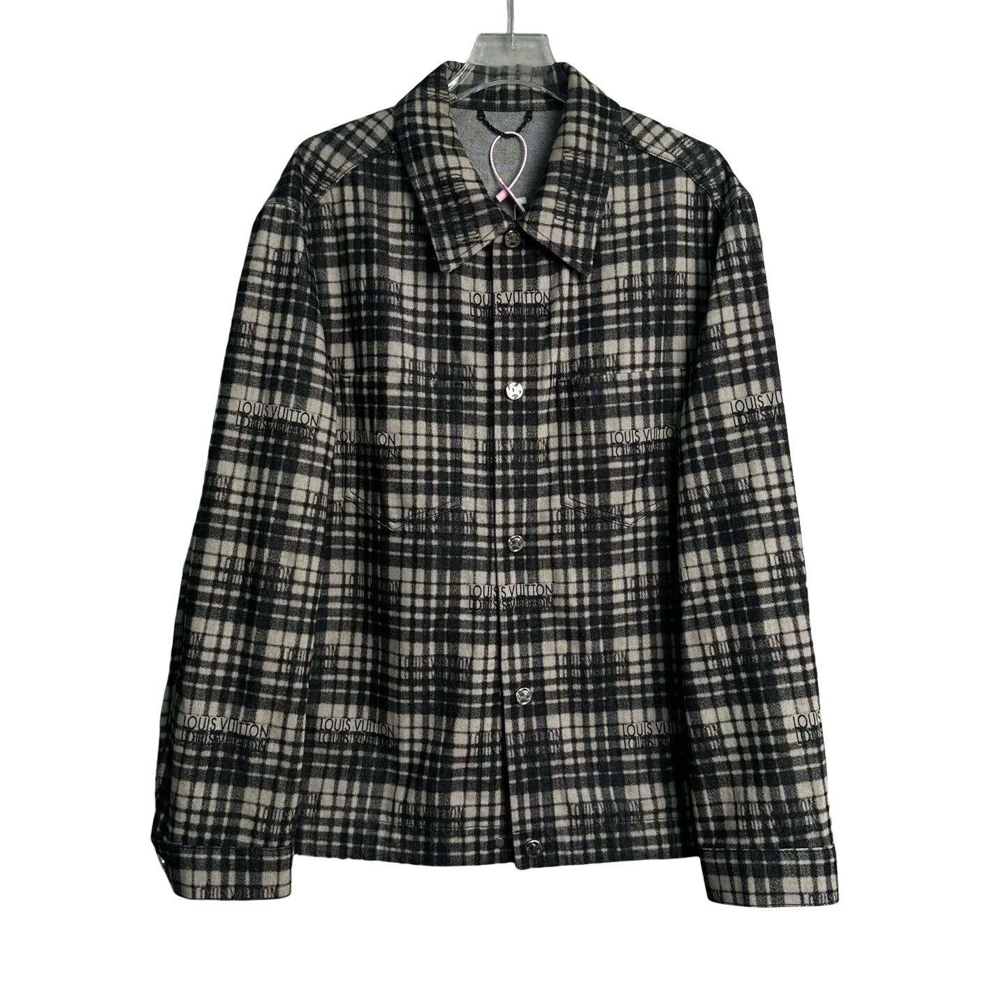 Louis Vuitton Louis Vuitton Plaid Check Shirt Jacket Size 48 Size US M / EU 48-50 / 2 - 1 Thumbnail