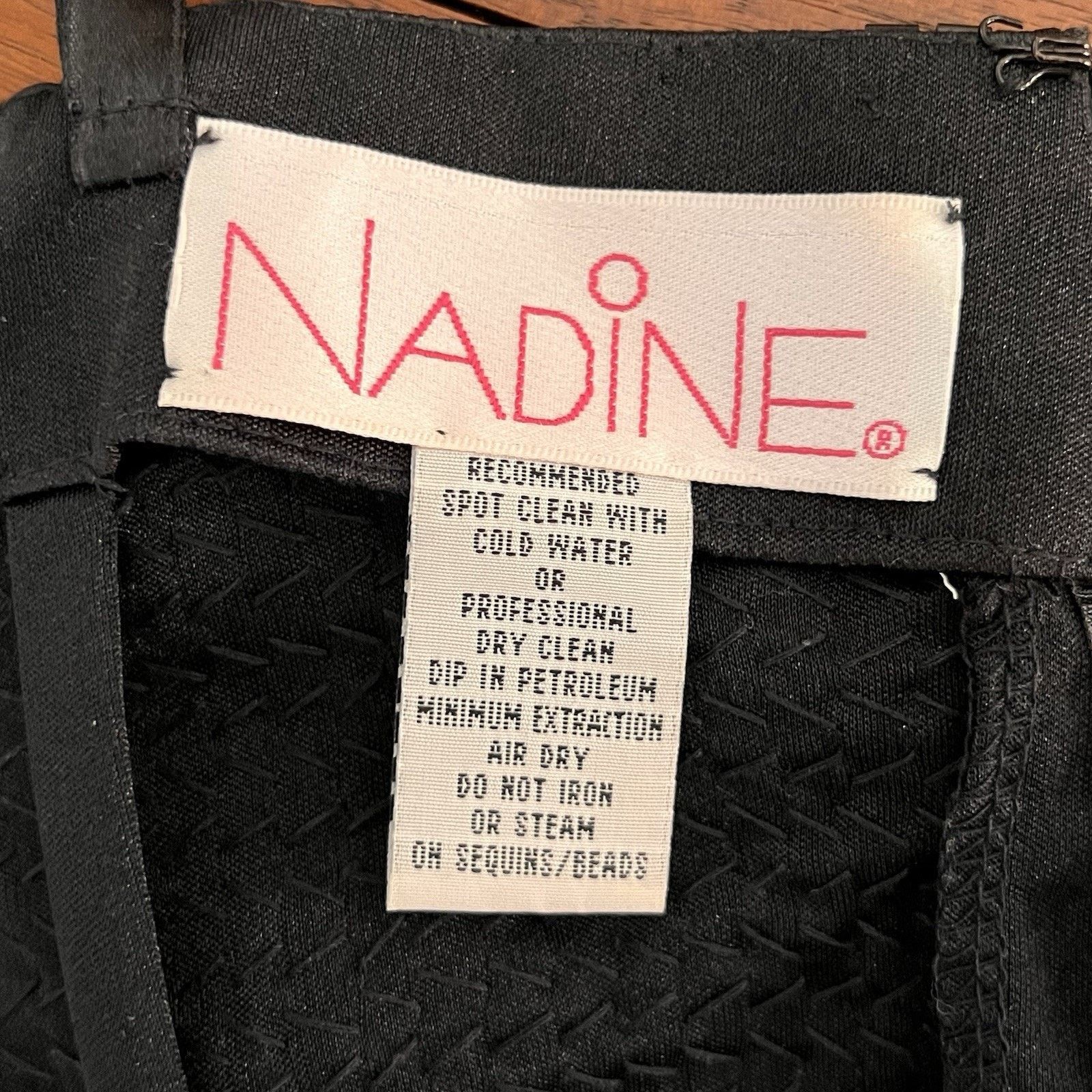 Other Vintage Nadine (S) Beaded Piano Music Sequin Cocktail Dress Size S / US 4 / IT 40 - 9 Thumbnail