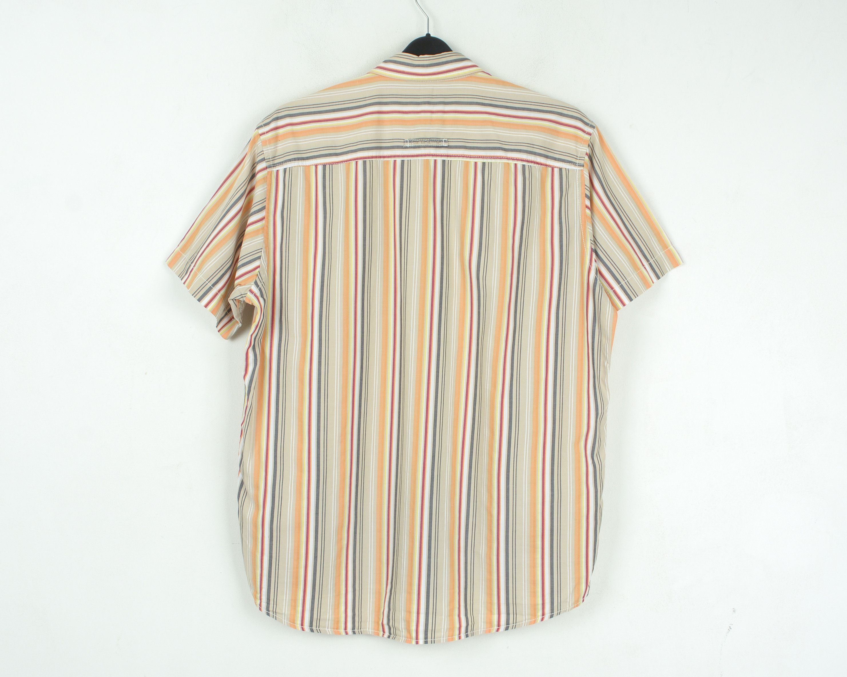 camel active Short Sleeve L Summer Shirt Pinstiped Casual Button Up Top Size US L / EU 52-54 / 3 - 4 Thumbnail