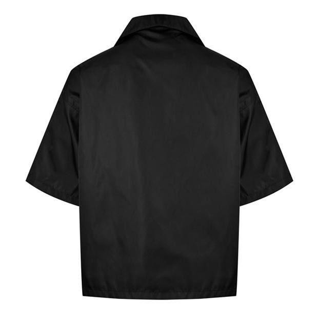 Prada PRADA Men'S Logo Re-Nylon Bowling Shirt Size US M / EU 48-50 / 2 - 2 Thumbnail