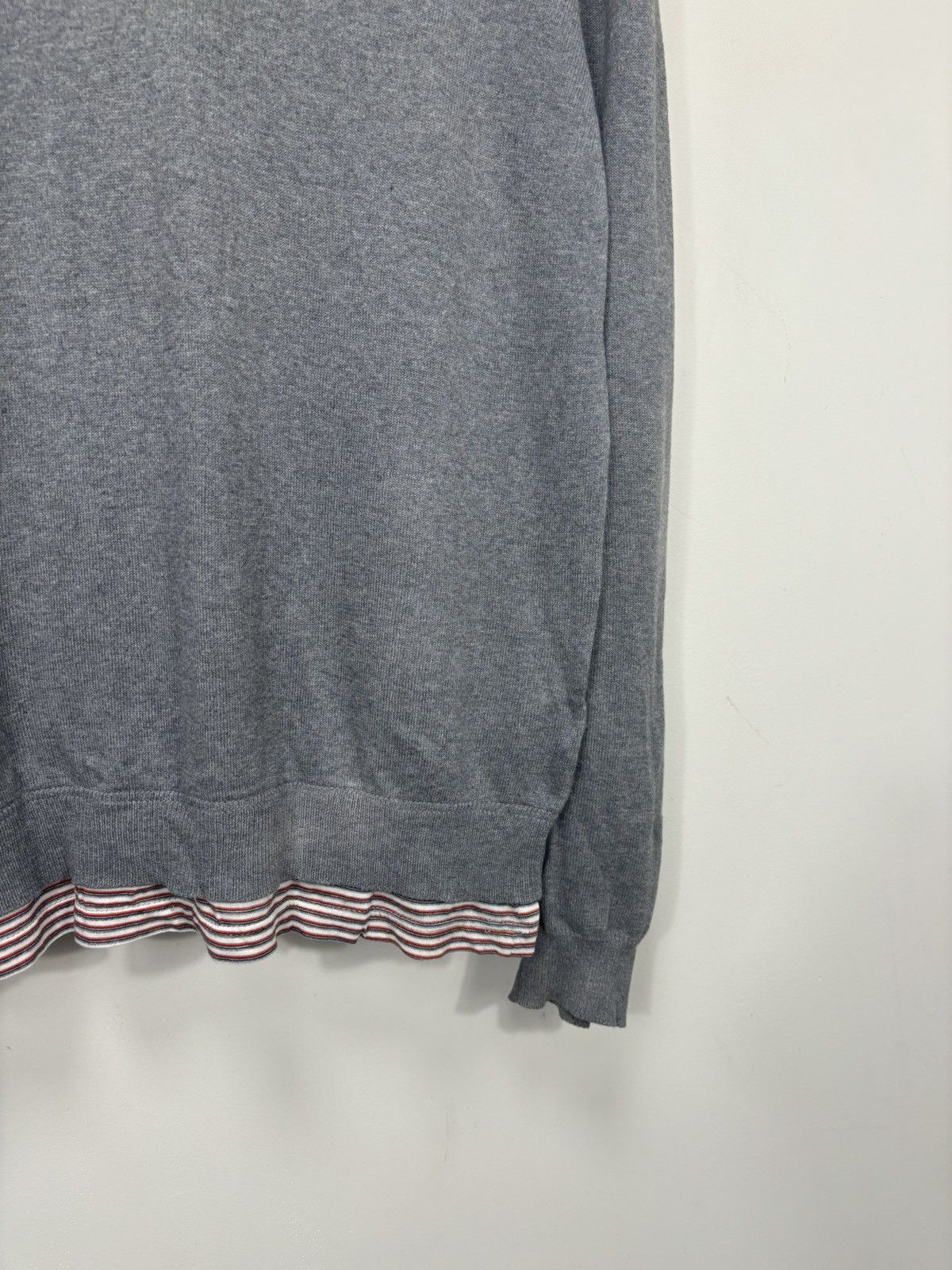 Dolce & Gabbana Vintage Dolce & Gabbana Men’s Preppy Gray V-Neck Sweater Size US XL / EU 56 / 4 - 5 Thumbnail