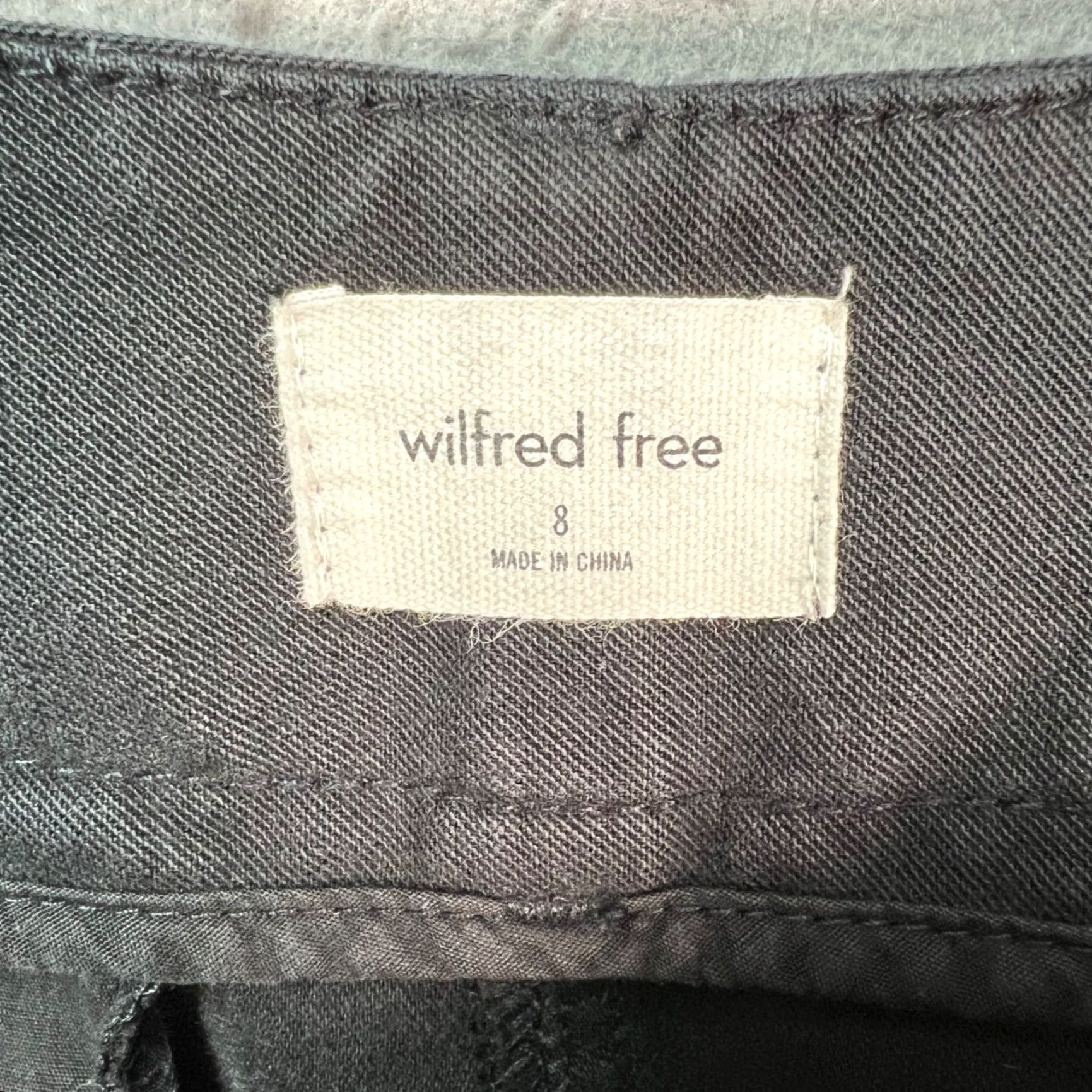 Vintage Wilfred Free Womens Pants Cargo Straight Leg High-Waisted Black Cotton 8 Inseam 30in Size 30" / US 8 / IT 44 - 3 Thumbnail
