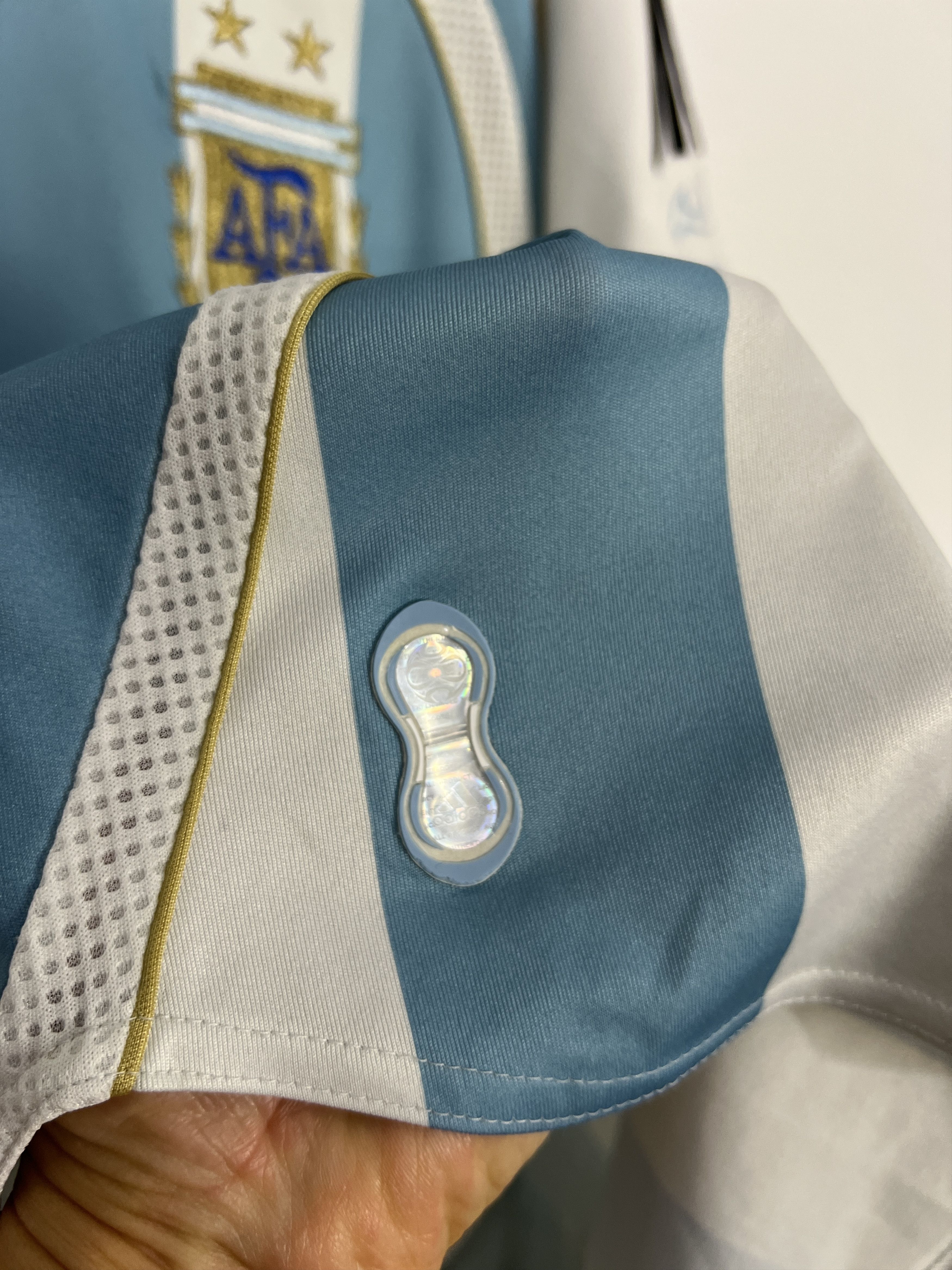 Adidas Argentina Home football shirt 2006 Soccer Jersey Trikot Size US M / EU 48-50 / 2 - 6 Thumbnail