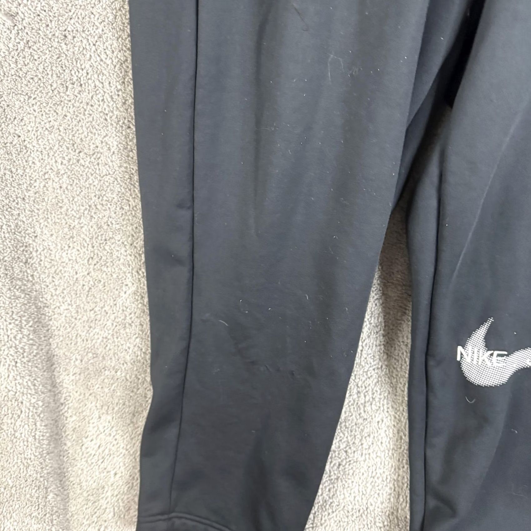 Nike Nike Therma-FIT Sweatpants Mens XL Black Fleece Lined Just Do It Logo Athletic Size US 36 / EU 52 - 5 Thumbnail
