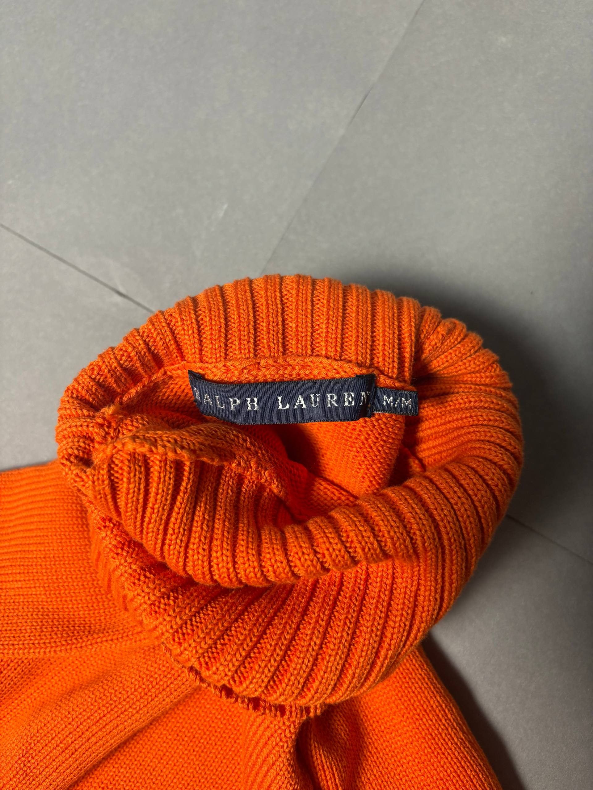 Polo Ralph Lauren Vintage Woman's Polo Ralph Lauren Cable Knit V-Neck Sweater Size M / US 6-8 / IT 42-44 - 4 Thumbnail