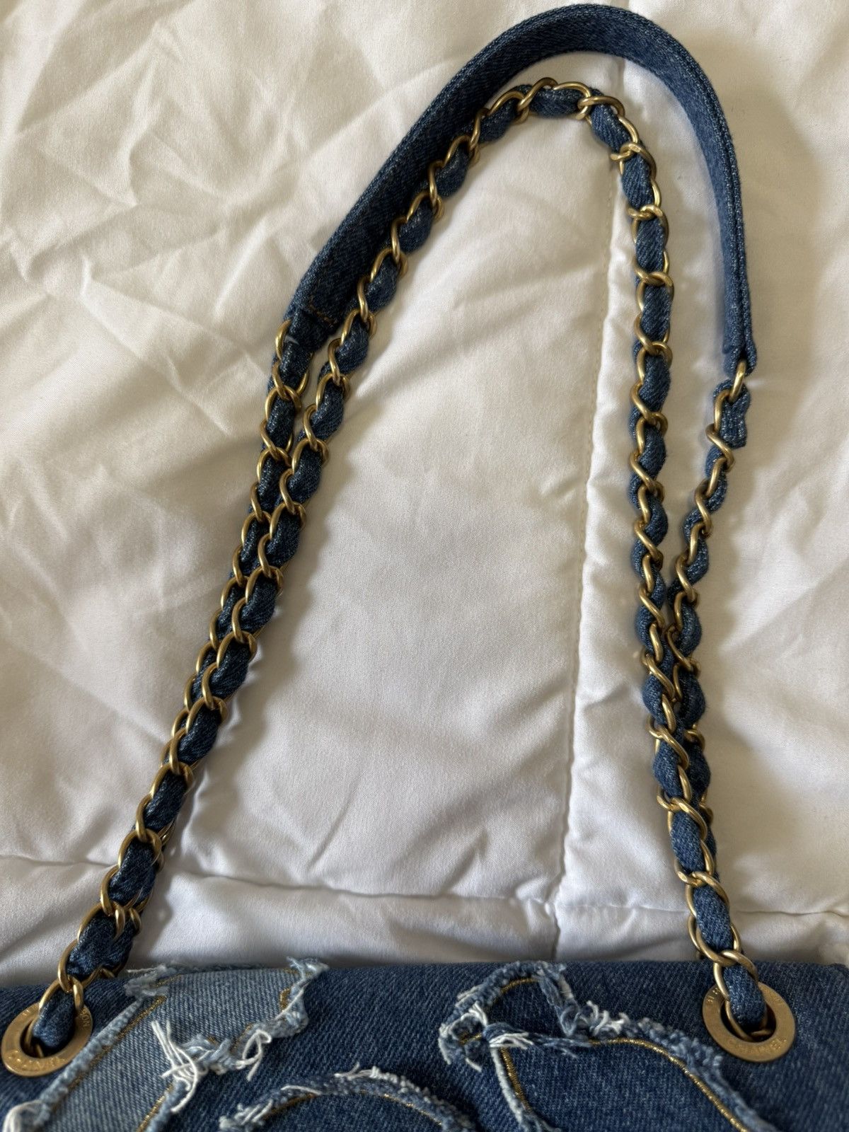 Chanel Chanel Denim Shearling Flap Bag (2019) Size ONE SIZE - 4 Thumbnail