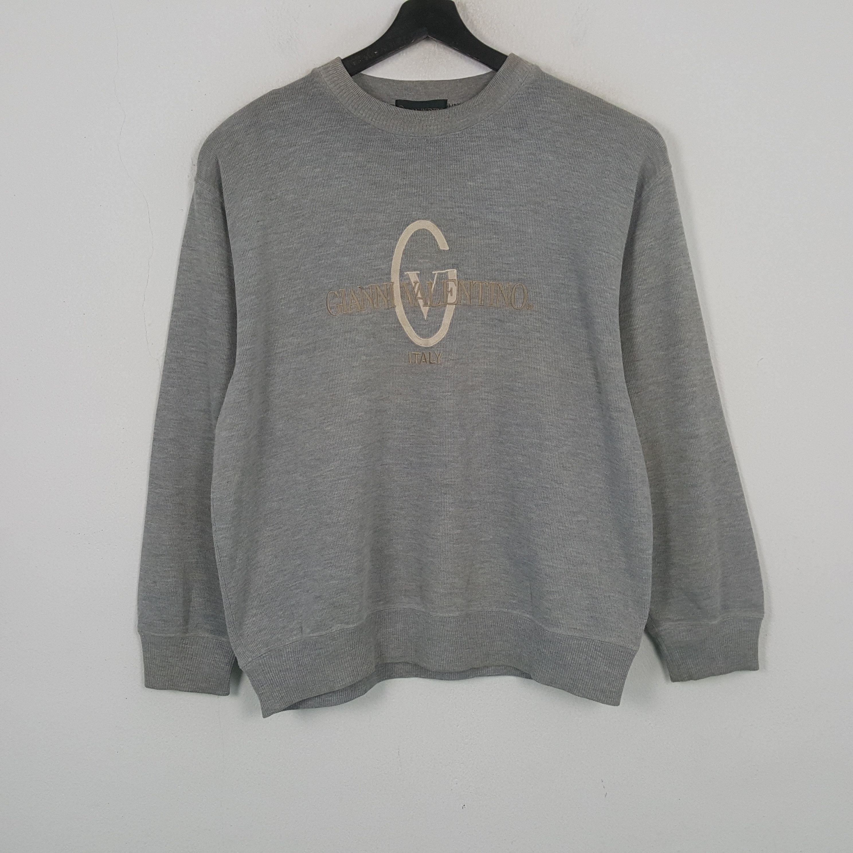 Gianni Valentino Gianni Valentino Italy Logo Spellout Design Sweatshirt RR5 Size US L / EU 52-54 / 3 - 1 Thumbnail