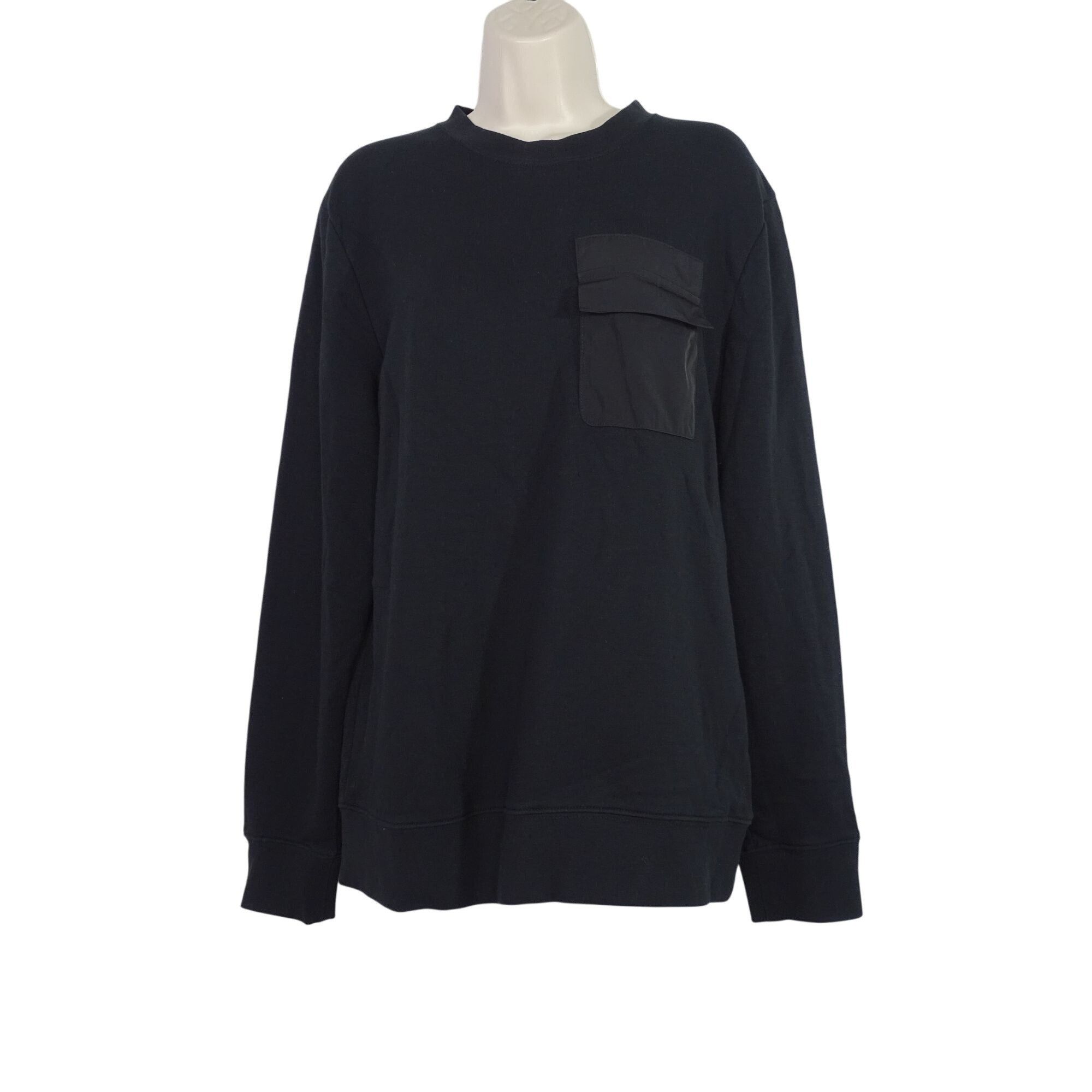 H&M H&M Black Long Sleeve Pullover Crewneck Sweatshirt Size M Size US M / EU 48-50 / 2 - 1 Thumbnail