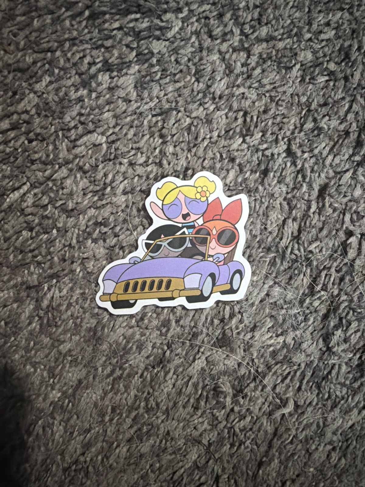 Cartoon Network The Powerpuff Girls Driving Convertible Sticker Size ONE SIZE - 1 Thumbnail