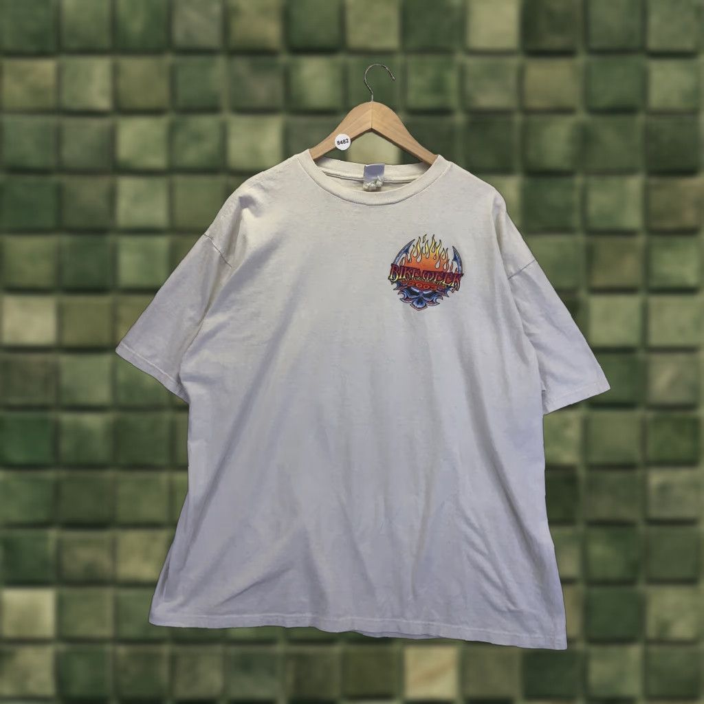 Vintage VINTAGE Daytona Bike Florida Bike Week Mens Beige Graphic Shirt 2XL-8482 Size US XXL / EU 58 / 5 - 1 Thumbnail