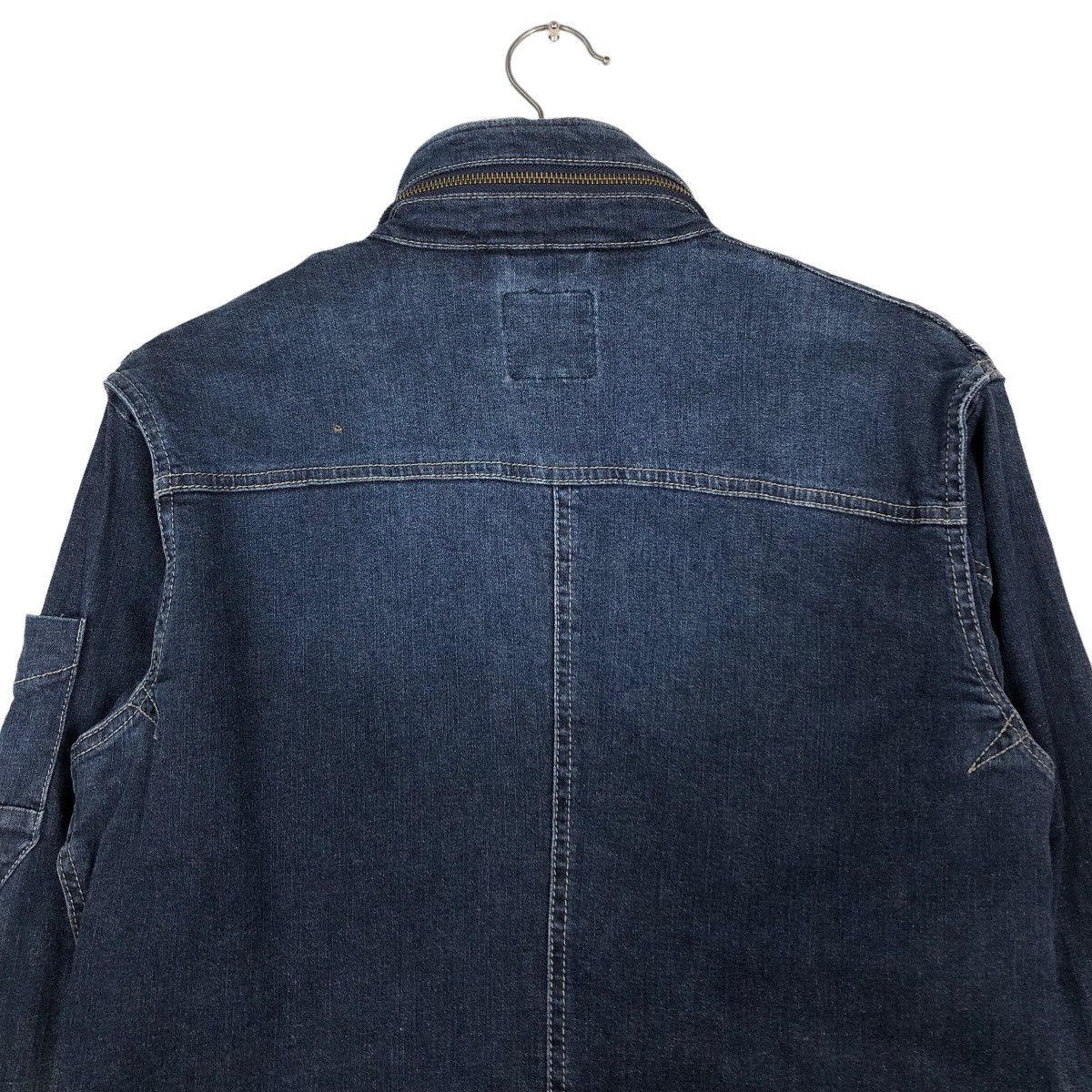 Japanese Brand 🔥Vintage Denim Biker Jacket I’z Frontier Japan Made Size US M / EU 48-50 / 2 - 9 Thumbnail