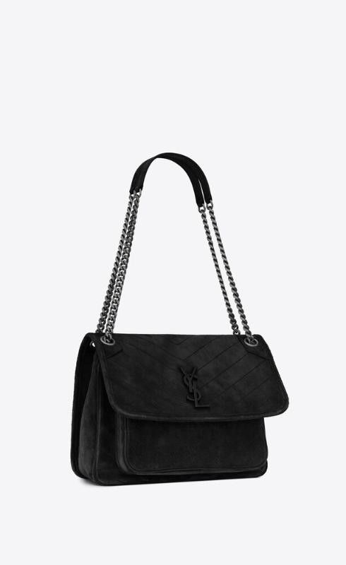 Saint Laurent Paris o1s1wg110625 Size: OS / 633158 Niki Medium in Suede Bag Size ONE SIZE - 1 Thumbnail