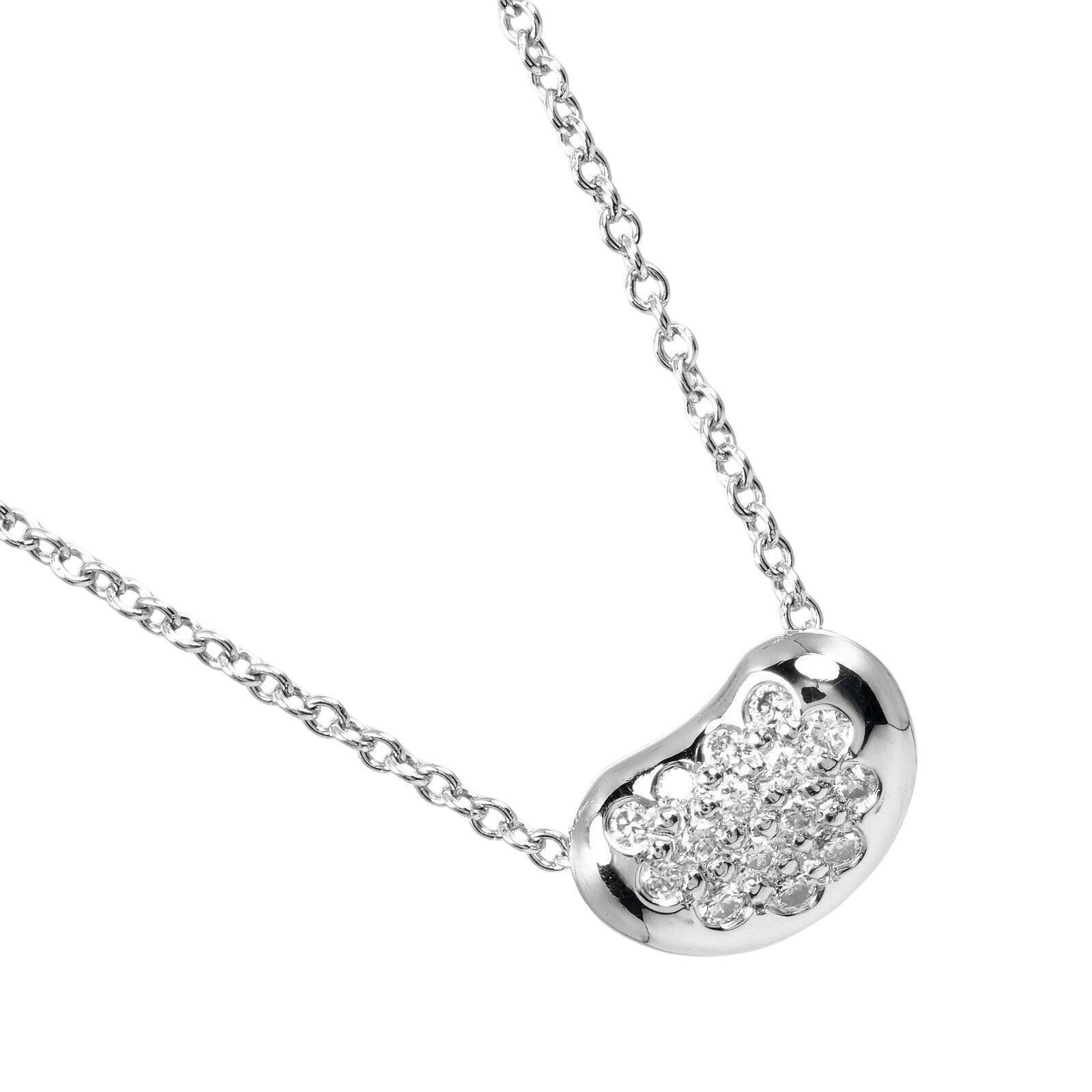 Tiffany & Co. TIFFANY&Co. Bean Necklace Pt950Platinum/Pave diamond Size ONE SIZE - 9 Thumbnail