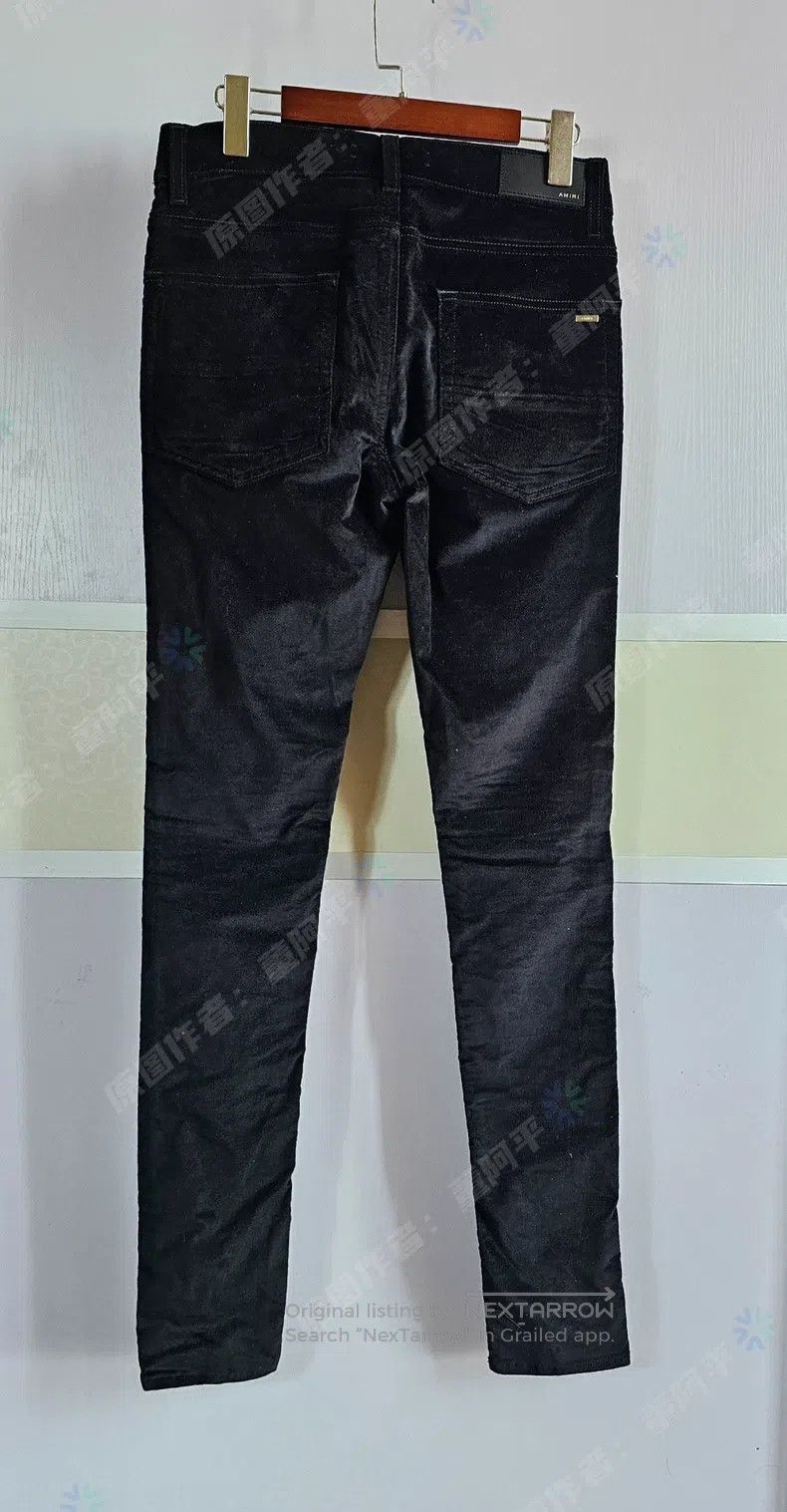 Amiri Amiri Black Velvet Dress Pants Size US 30 / EU 46 - 3 Thumbnail