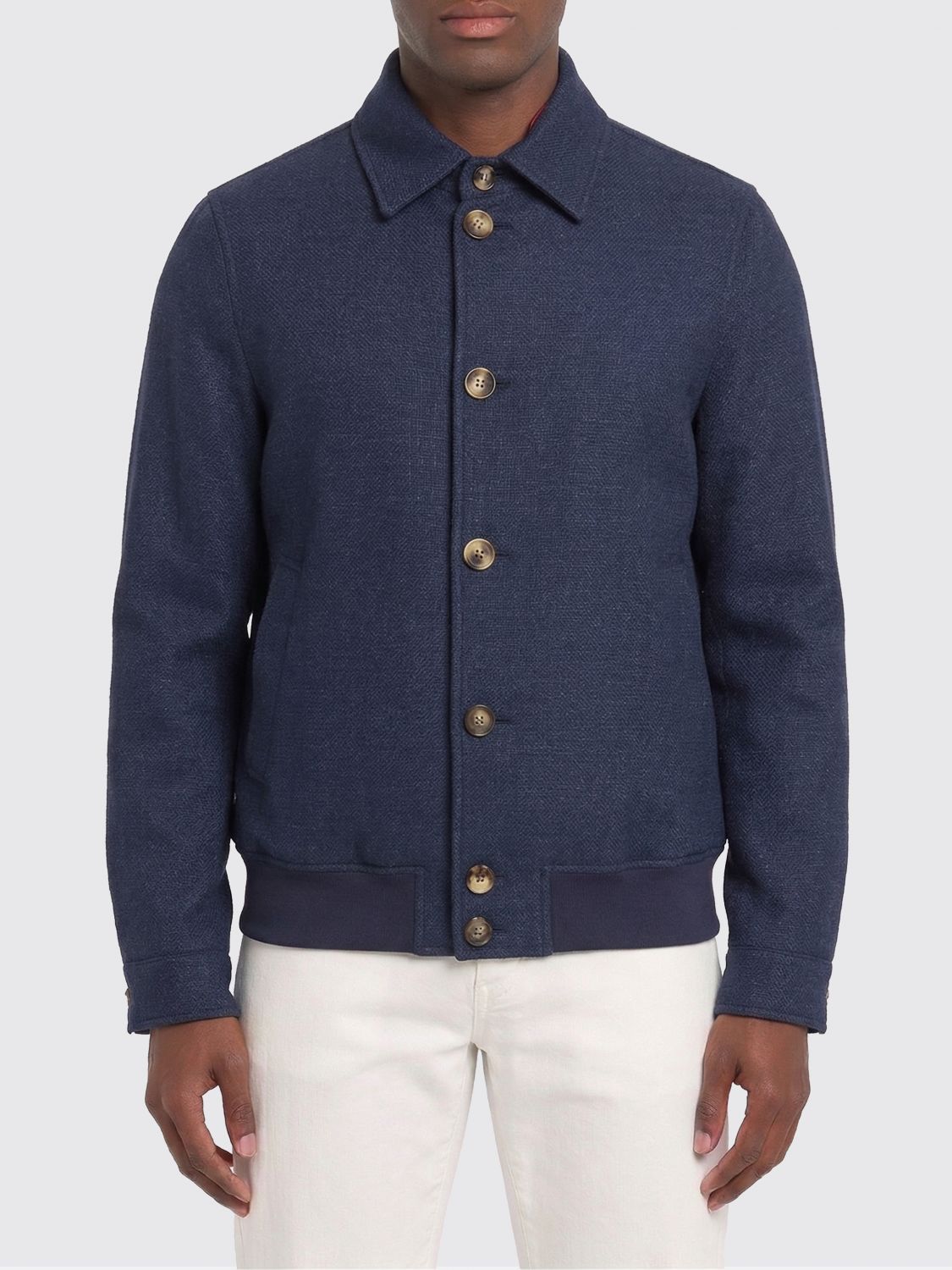 Brunello Cucinelli Brunello Cucinelli Jacket Men Navy Size US XXL / EU 58 / 5 - 1 Thumbnail
