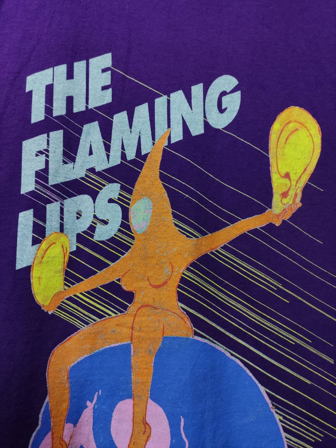 Band Tees The Flaming Lips " Skull Rider " Made in UK T-Shirt Size US XL / EU 56 / 4 - 3 Thumbnail