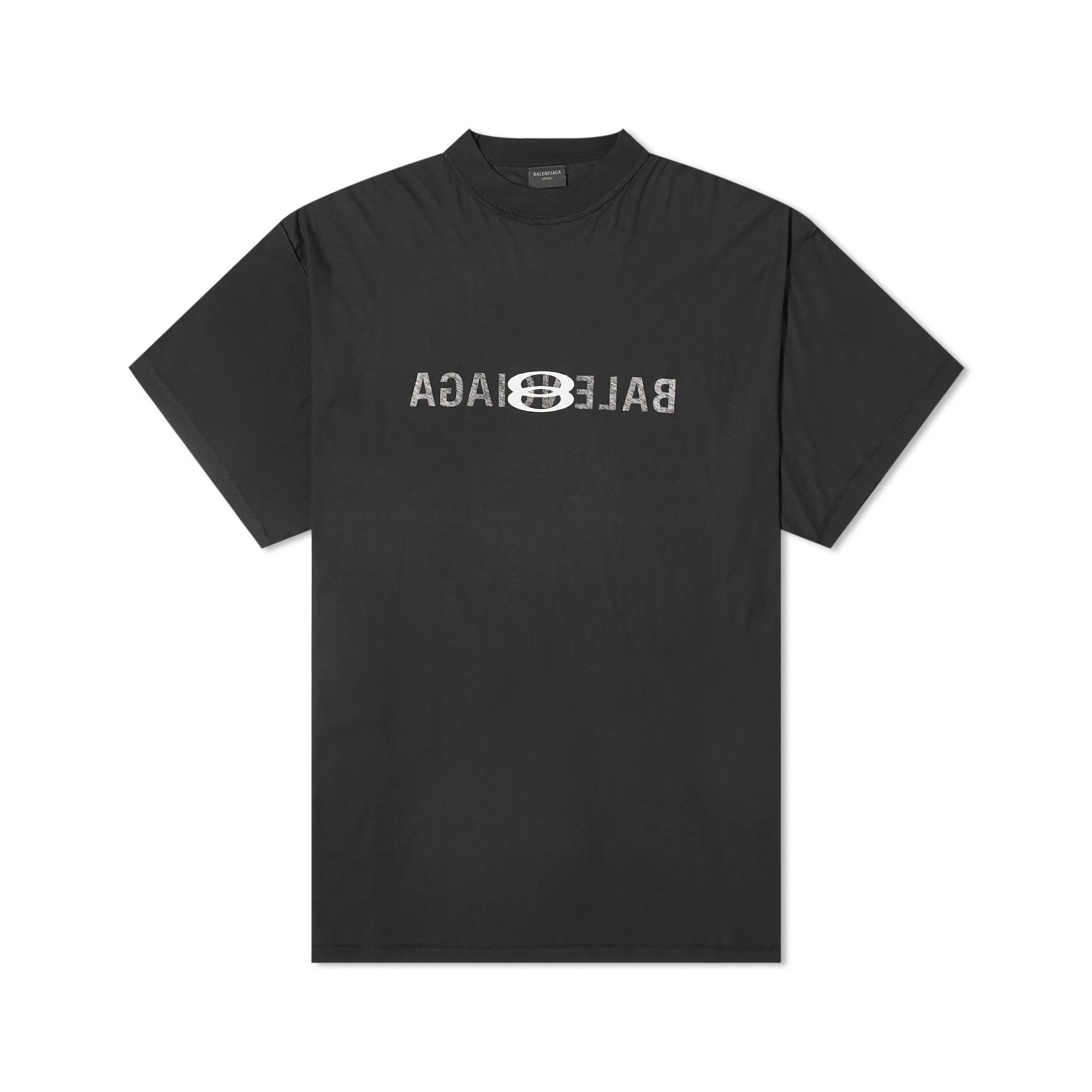Balenciaga o1mt1gz0525 Inside-Out BB Classic T-Shirt Oversized Black Size US L / EU 52-54 / 3 - 1 Thumbnail