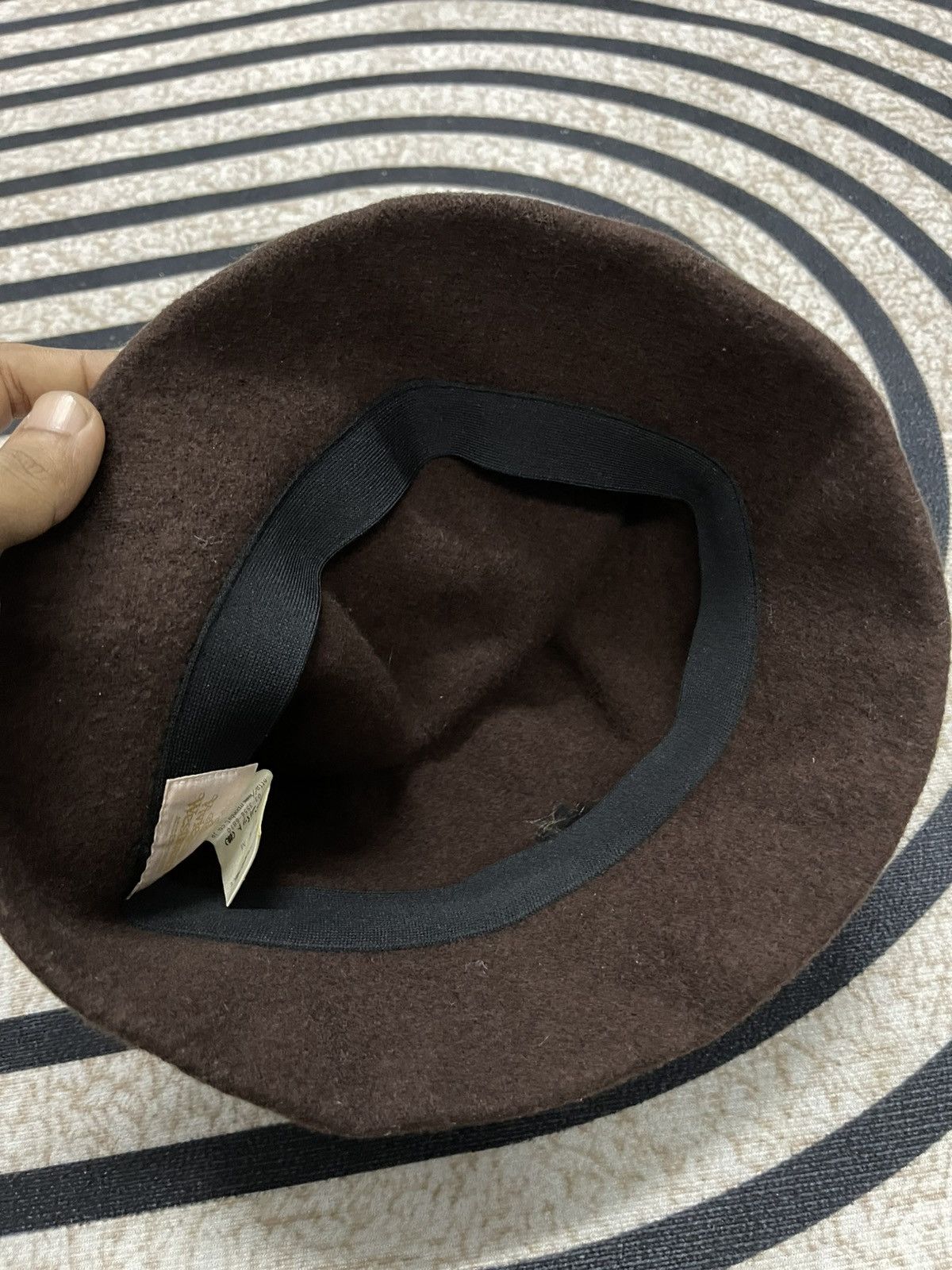 Japanese Brand × Vintage × Vivienne Westwood 90s VIVIENNE WESTWOOD WOOL BUCKET HAT BROWN Size ONE SIZE - 3 Thumbnail