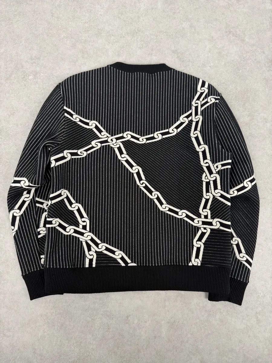 Louis Vuitton 2020 Louis Vuitton Cable 3D Jail Logo Black & White Sweater Size US S / EU 44-46 / 1 - 2 Thumbnail