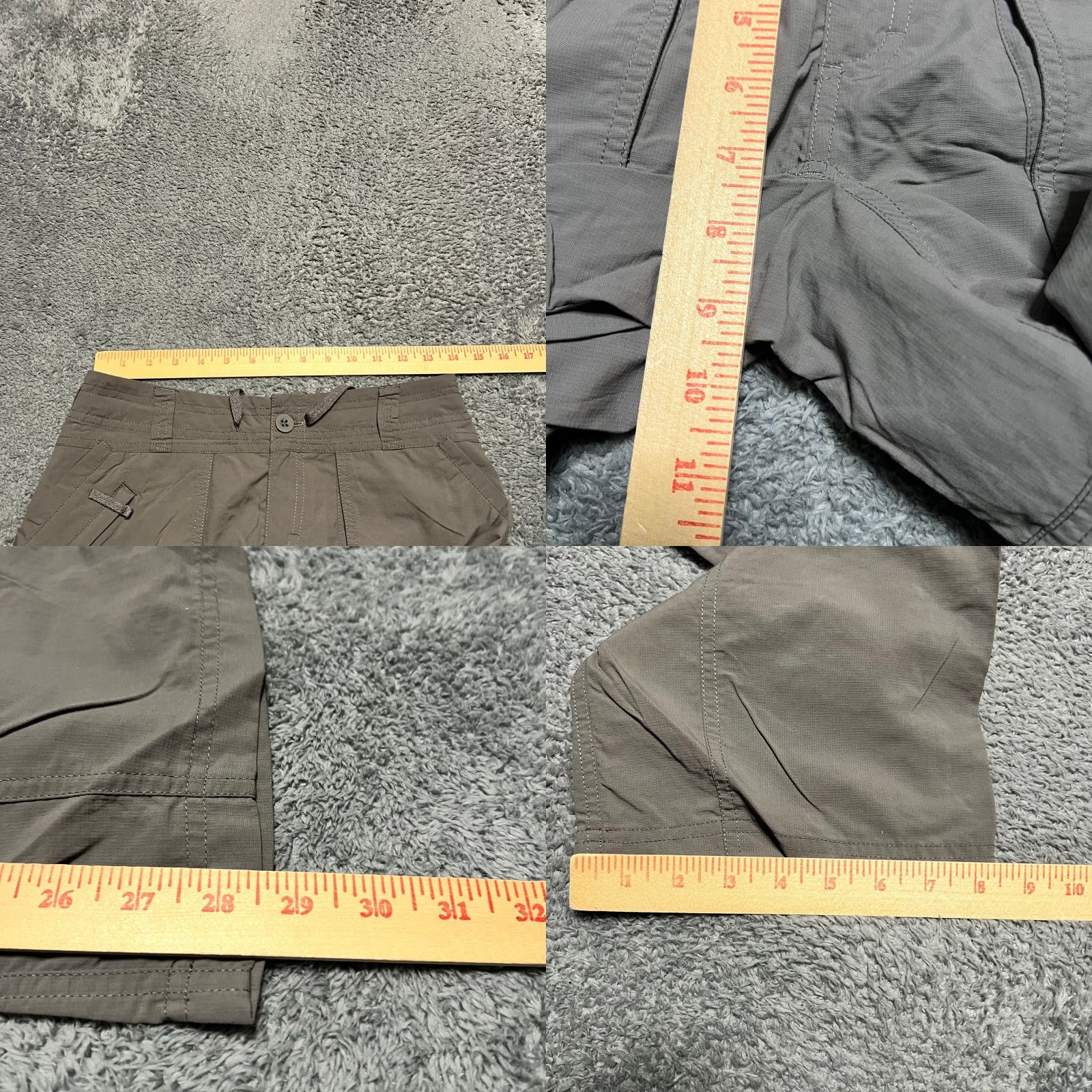The North Face The North Face Pants Womens 2 Short 28x28.5 Gray Roll Up Hiking Nylon Womens Size 26" / US 2 / IT 38 - 8 Thumbnail