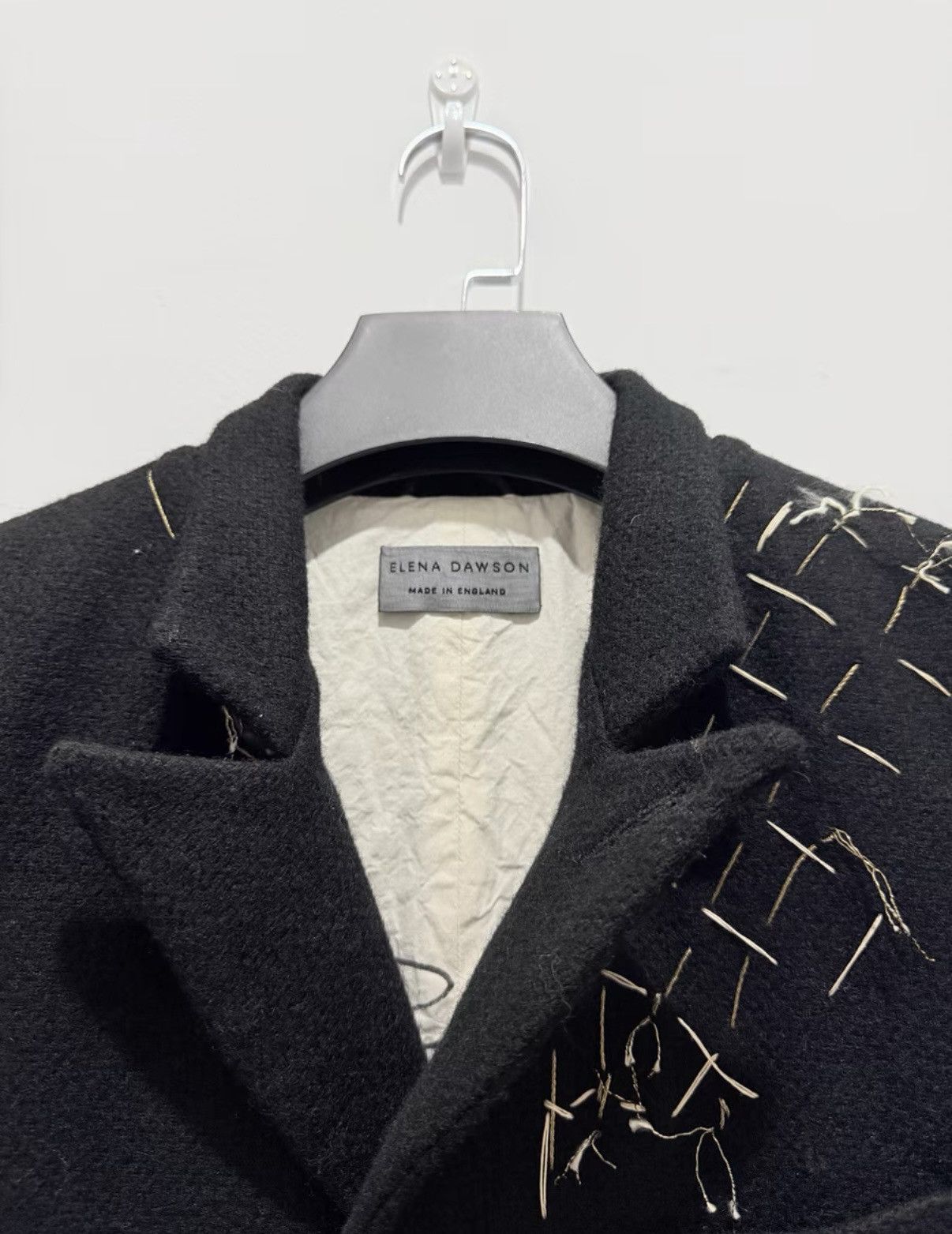 Elena Dawson Hand-stitched Black Blazer by Elena Dawson Size US M / EU 48-50 / 2 - 2 Thumbnail