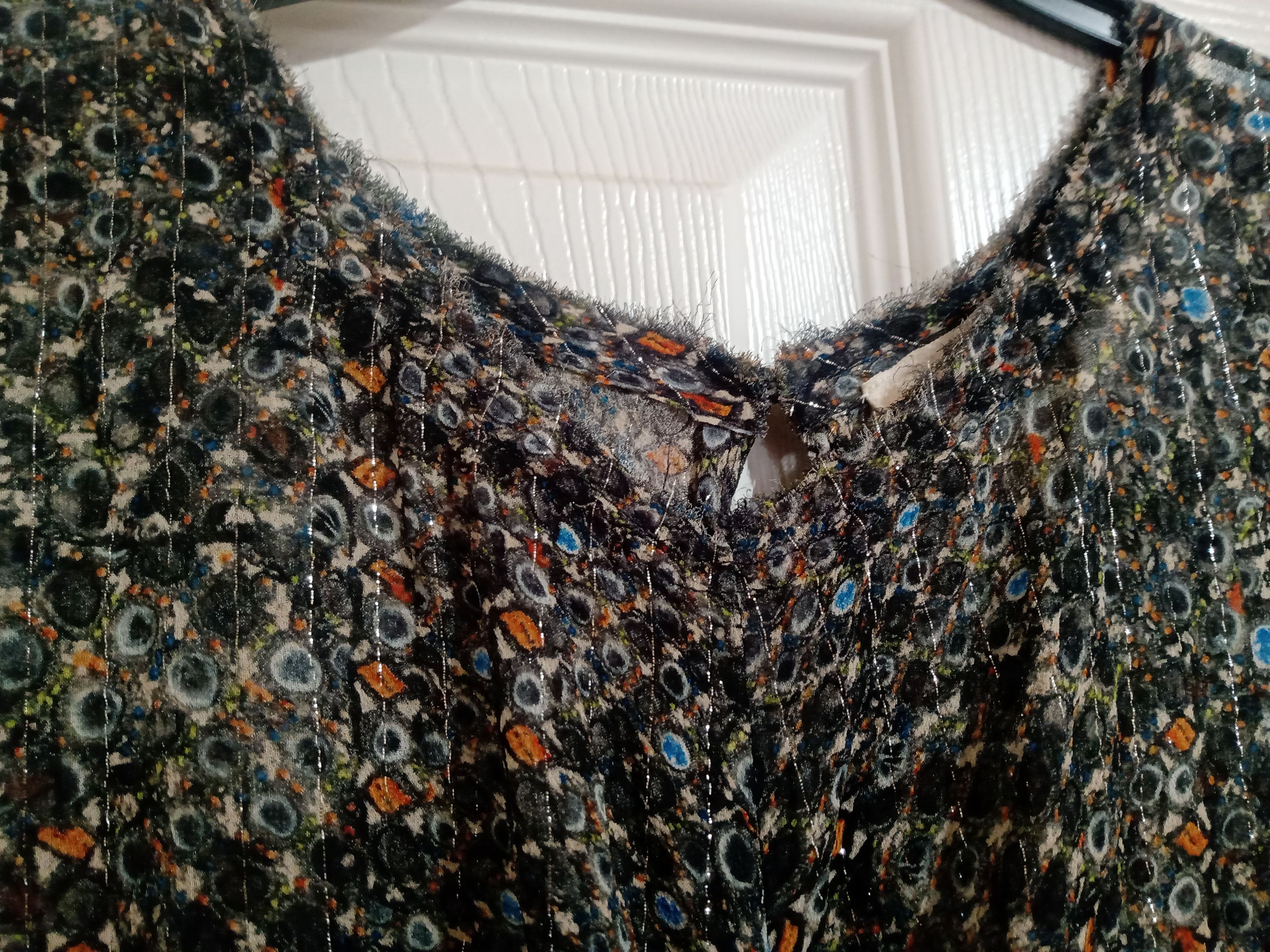 H&M × Isabel Marant Isabel Marant x H&M Peacock Silk Metallic Long Dress Size 40 Size S / US 4 / IT 40 - 3 Thumbnail