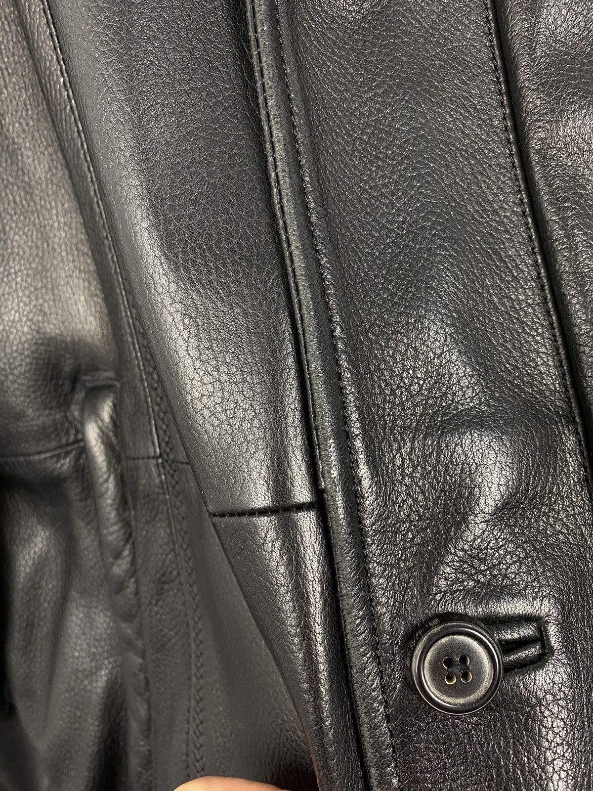 Hugo Boss Kapraun Lamm Nappa Leather Jacket Luxury Size US L / EU 52-54 / 3 - 8 Thumbnail