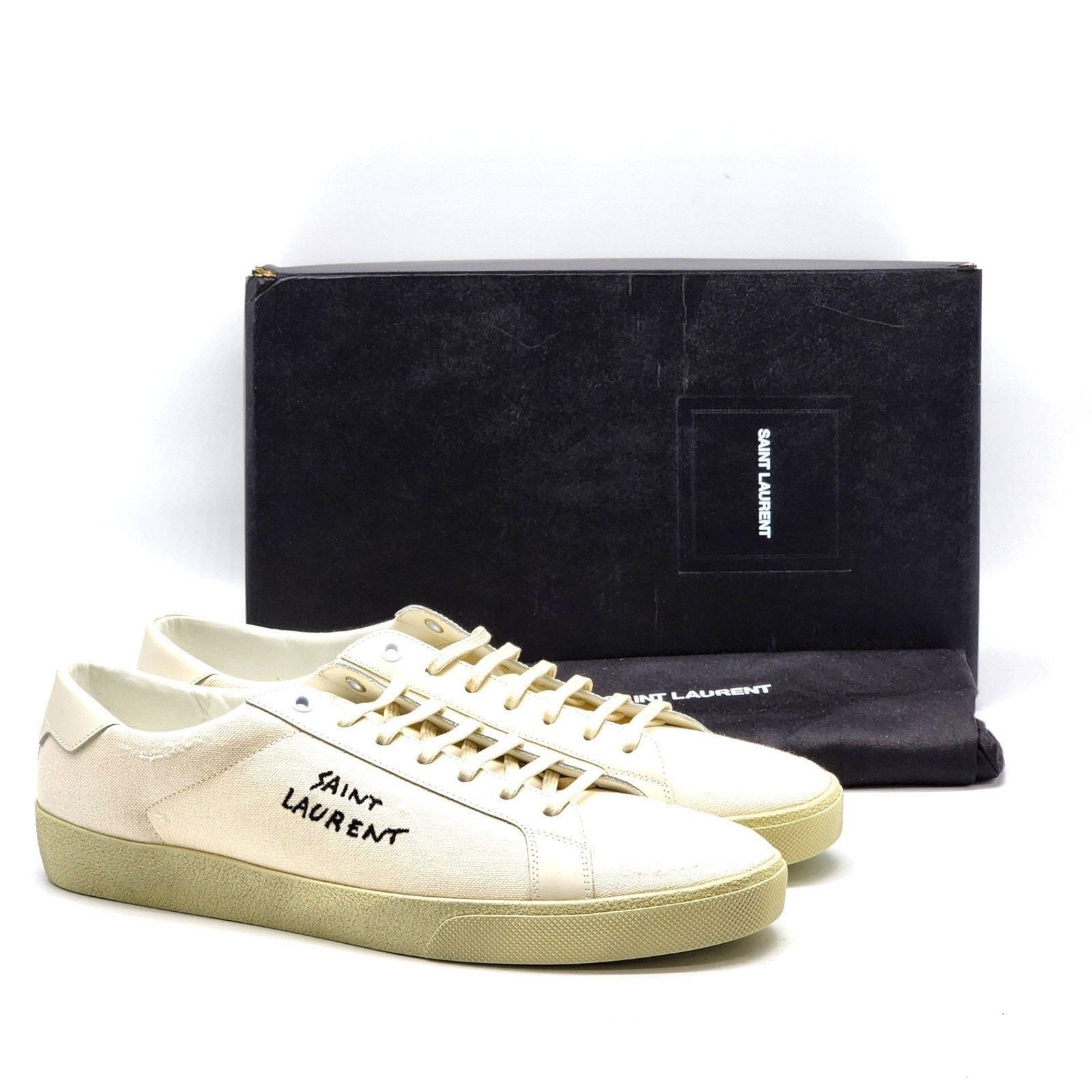 Saint Laurent Court Classic SL/06 Sneakers White EU 42 US 9 - New $785 Court Classic SL/06 Sneakers White EU 45.5 US 12.5 New $785 main image 2