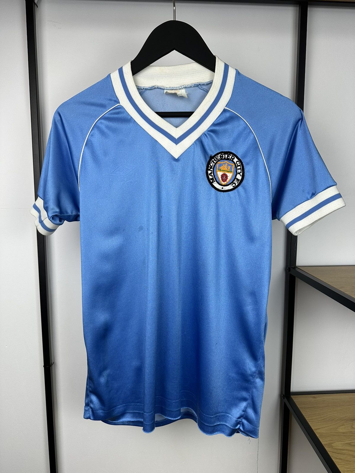 Umbro × Vintage Rare 80’s Manchester City Umbro Jersey Vintage 1981-83 Blue Size US S / EU 44-46 / 1 - 1 Thumbnail