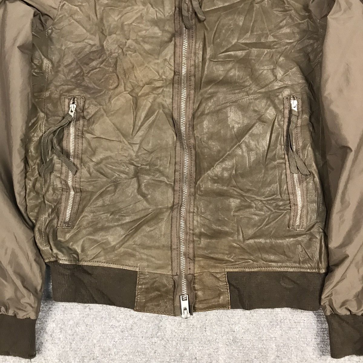 Allsaints ALLSAINTS LEATHER BOMBER JACKET Size US S / EU 44-46 / 1 - 3 Thumbnail