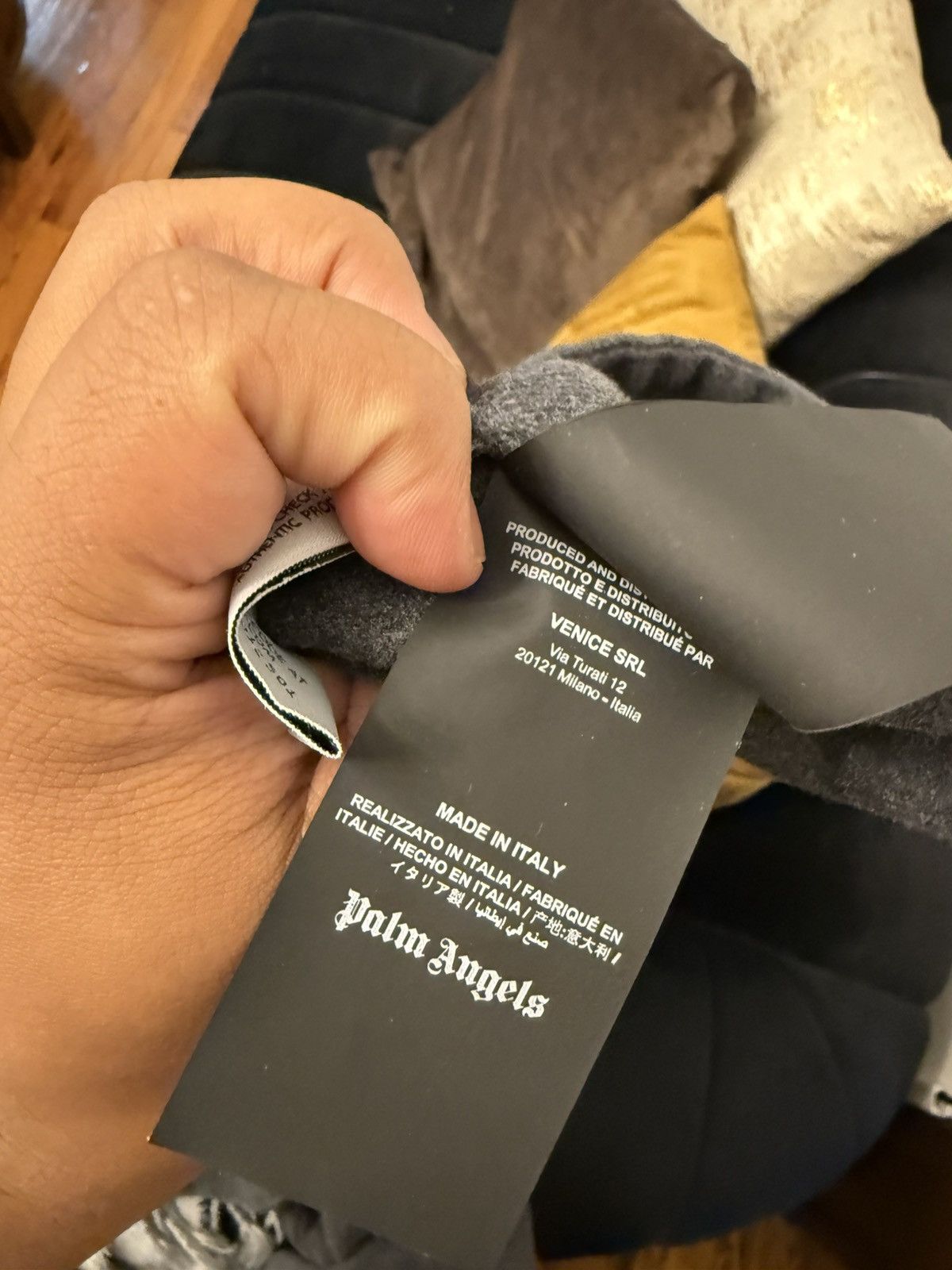 Palm Angels Palm Angels Monogram Cotton Gray Jacket Size Large 52 EU Size US L / EU 52-54 / 3 - 8 Thumbnail
