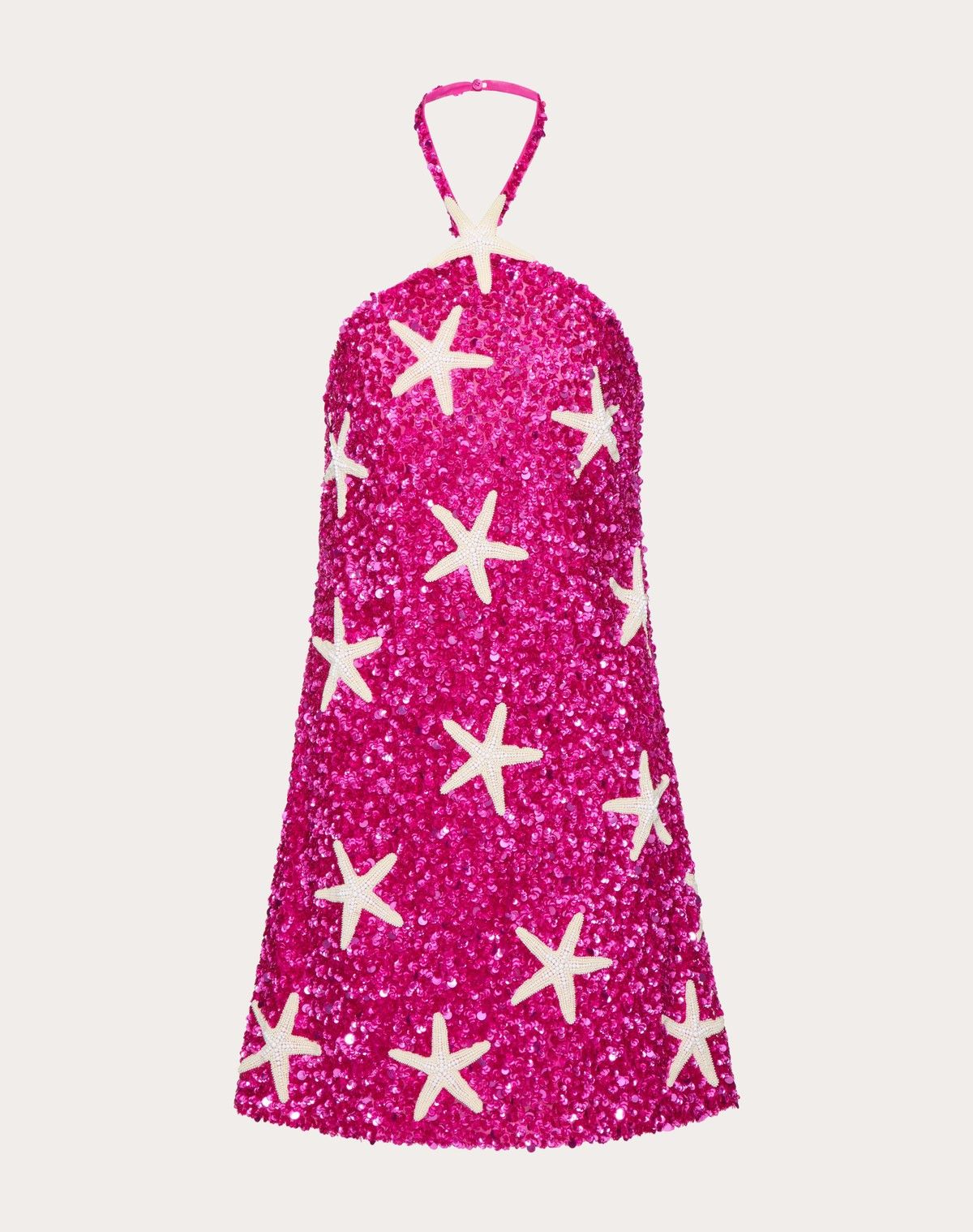 Valentino o1s1wg110525 Tulle Illusione Embroidered Short Dress in Pink Size XS / US 0-2 / IT 36-38 - 1 Thumbnail