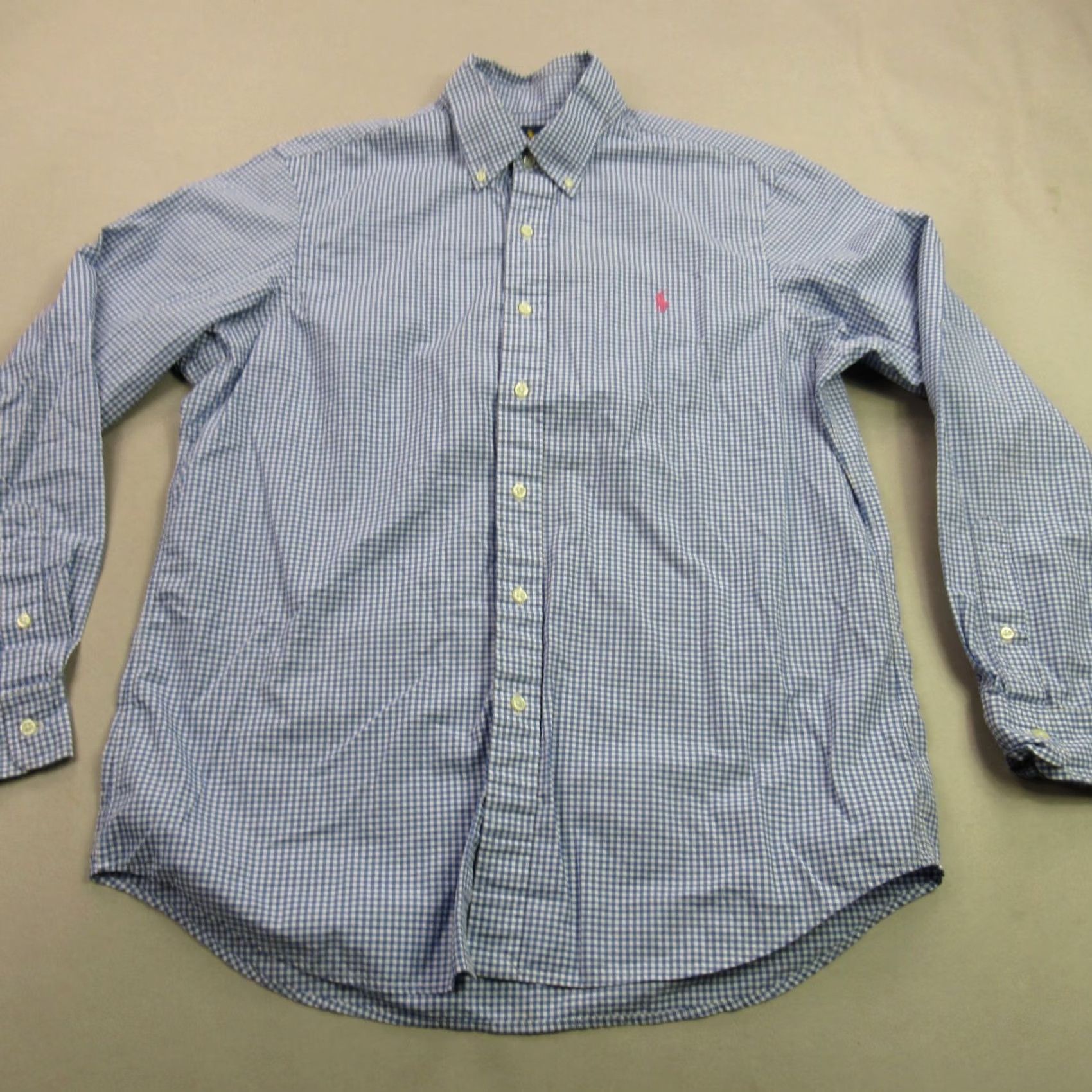 Ralph Lauren Ralph Lauren Shirt Mens L Blue Long Sleeve Casual Checks Button Front Size US L / EU 52-54 / 3 - 2 Thumbnail