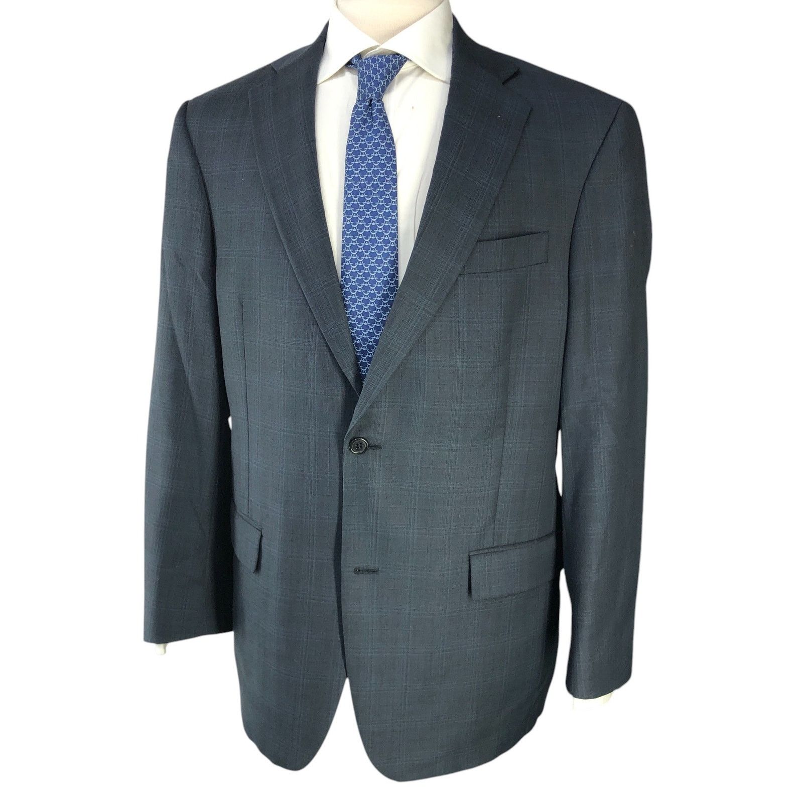 Hart Schaffner Marx Hart Schaffner Marx HSM Size 40R Sport Coat Windowpane Size 40R - 1 Thumbnail