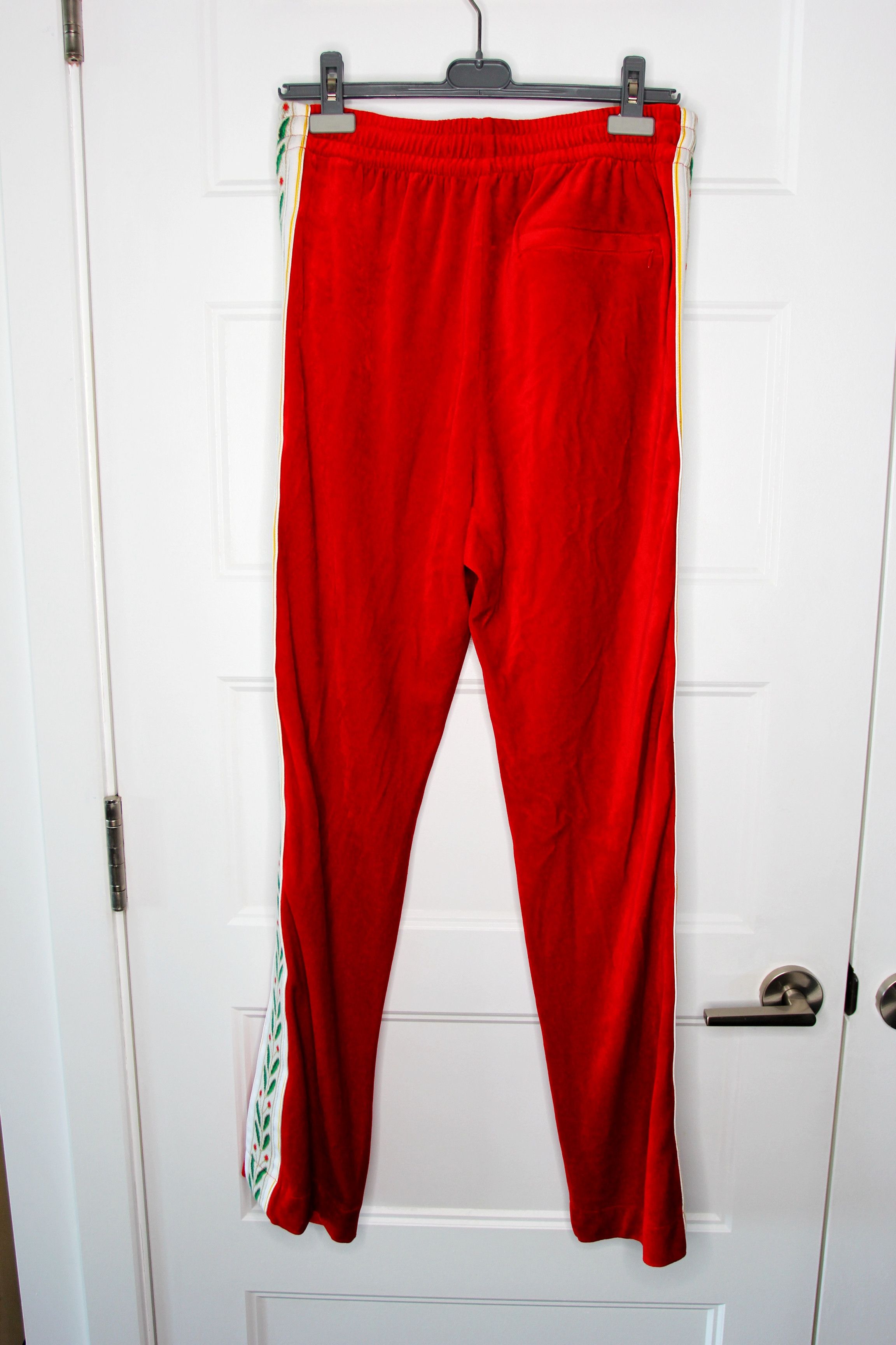 Casablanca BNWT SS23 CASABLANCA VELOUR LAUREL TRACK PANTS XL Size US 36 / EU 52 - 3 Thumbnail