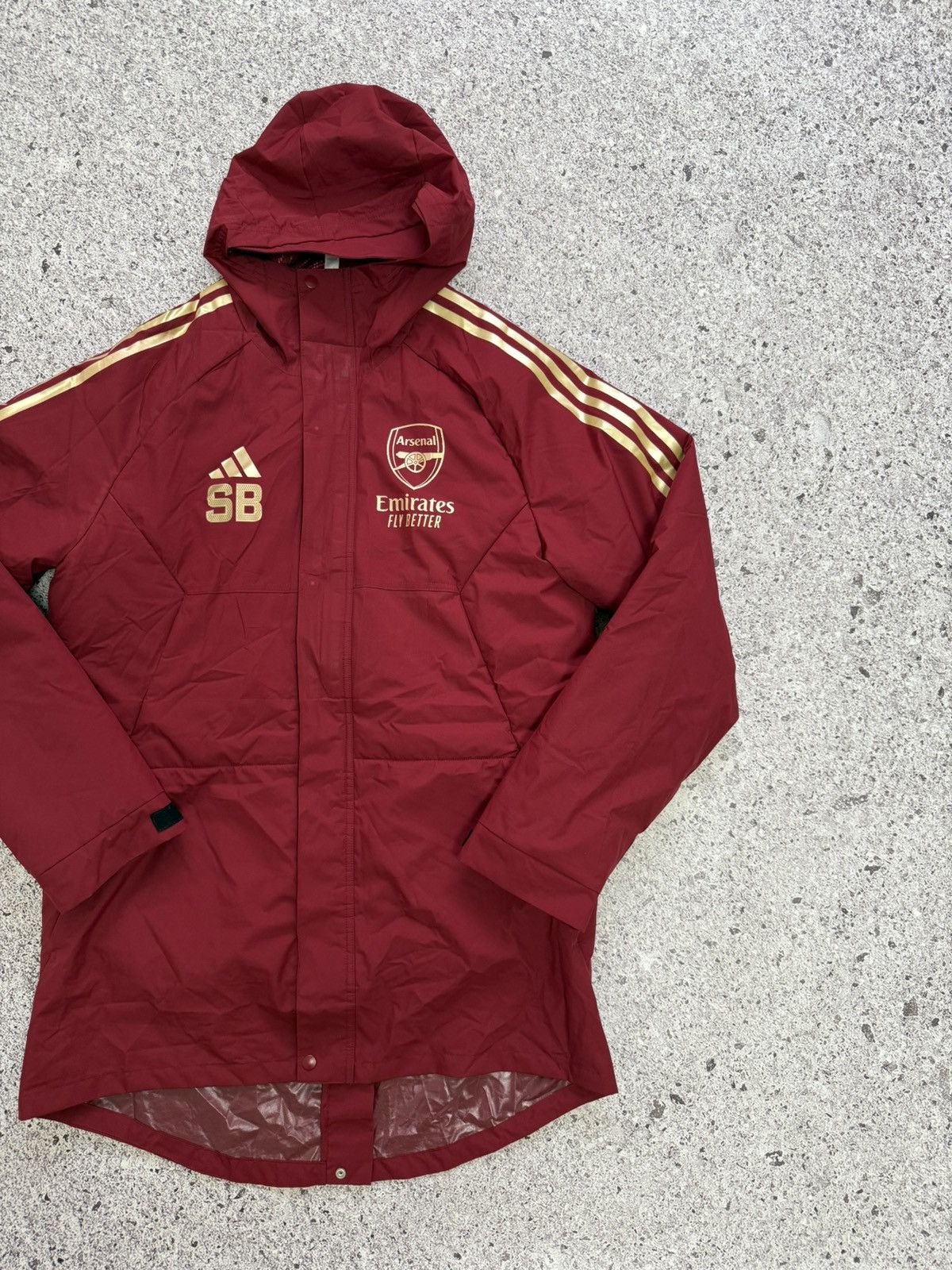Adidas Arsenal Adidas 2023 2024 Stadium Parka Training Jacket Size US M / EU 48-50 / 2 - 4 Thumbnail