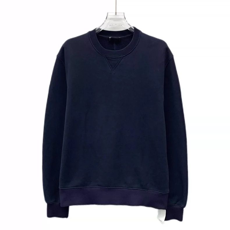 Balenciaga Navy monogrammed cotton crewneck long-sleeve sw