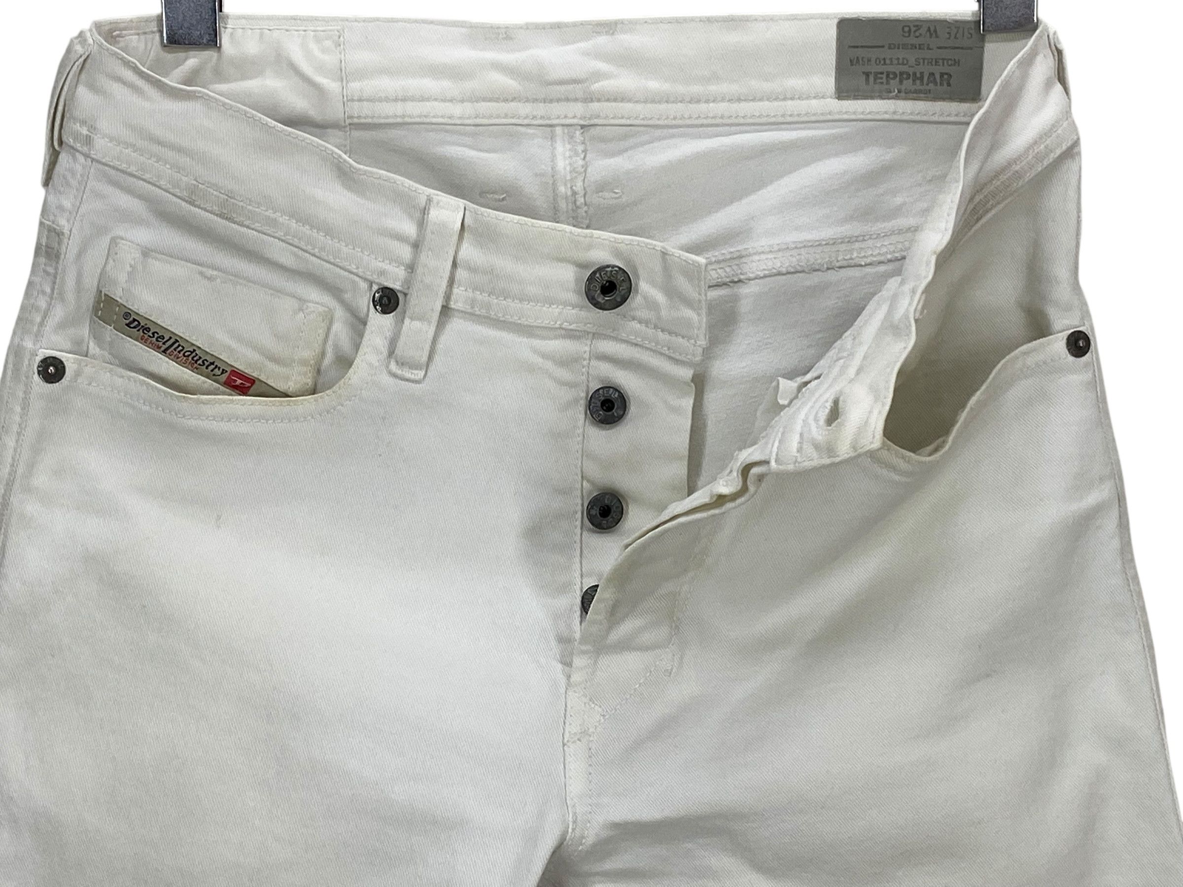 Diesel Diesel White Jeans Low Rise Skinny Jeans Size 26" / US 2 / IT 38 - 8 Thumbnail
