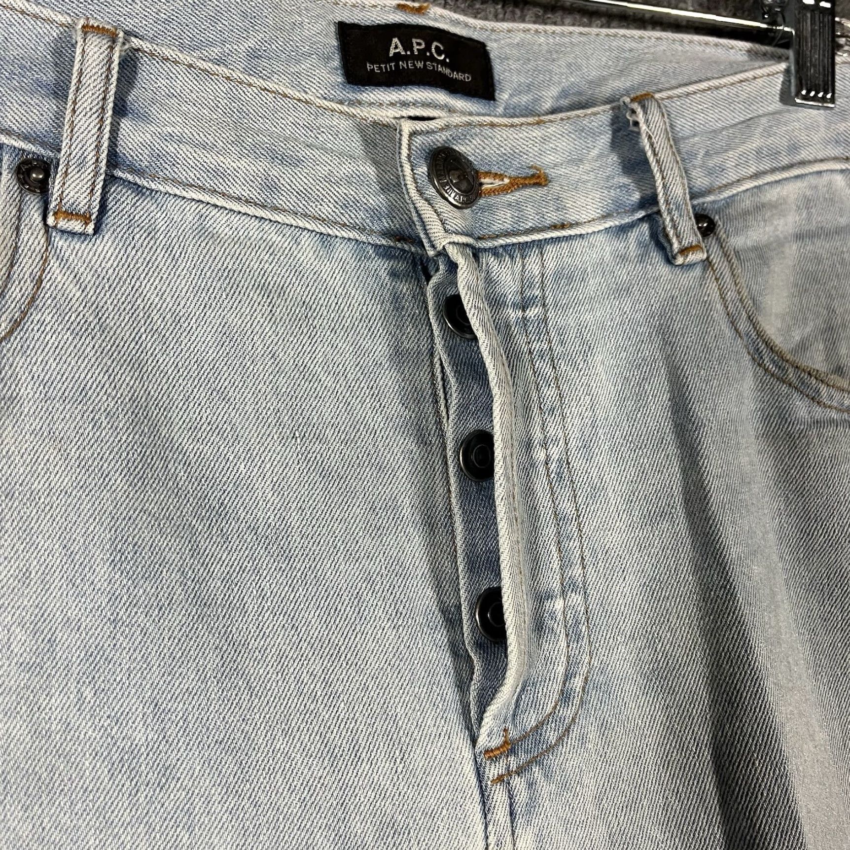 A.P.C. A.P.C. Petit New Standard Jeans Light Blue Wash Denim Mens Size 32 APC Jeans Slim Skinny Regular Inseam 32 Size US 32 / EU 48 - 2 Thumbnail