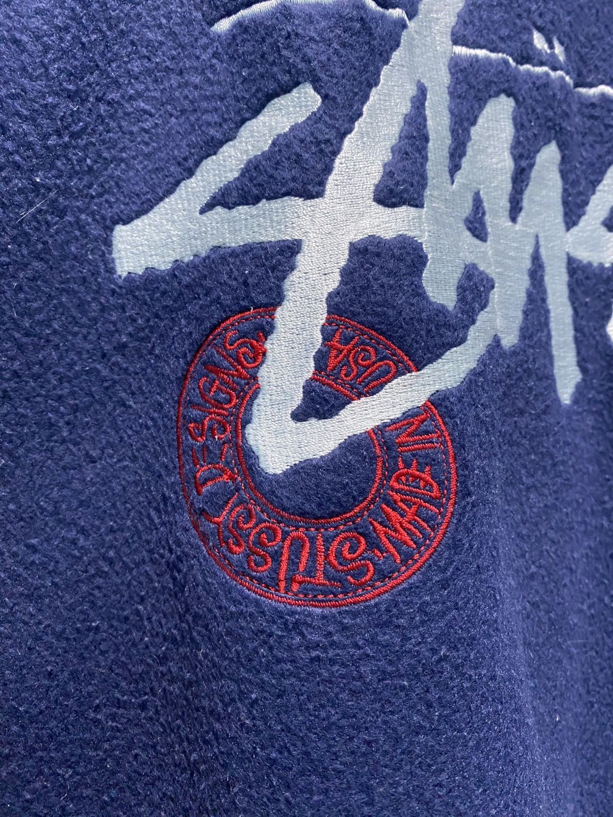Stussy Vintage 90s Stussy Fleece Embroidered Logo HalfZipper Jacket Size US M / EU 48-50 / 2 - 8 Thumbnail