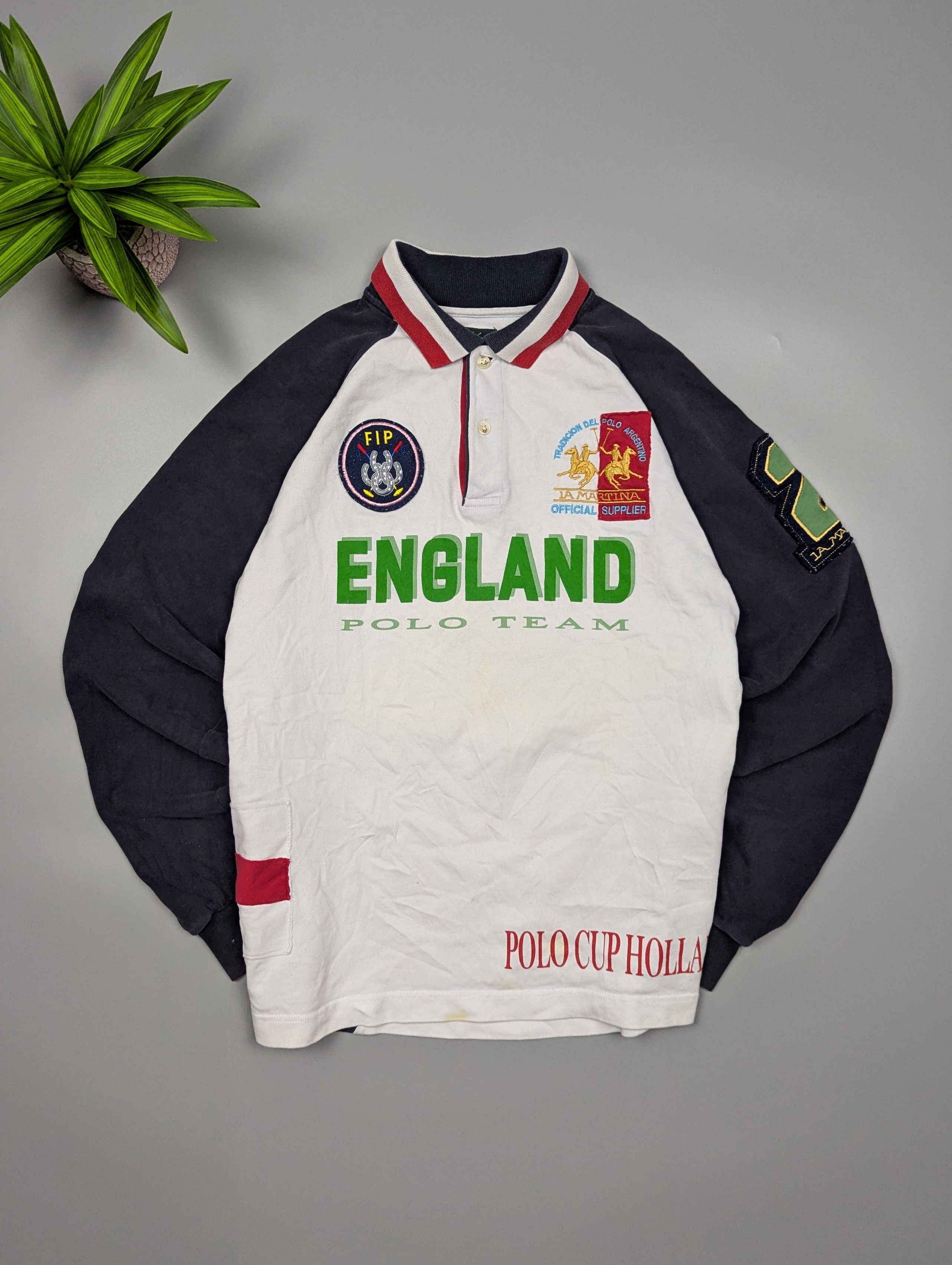 La Martina La Martina Men's England Polo Shirt European Championship Size US XL / EU 56 / 4 - 1 Thumbnail