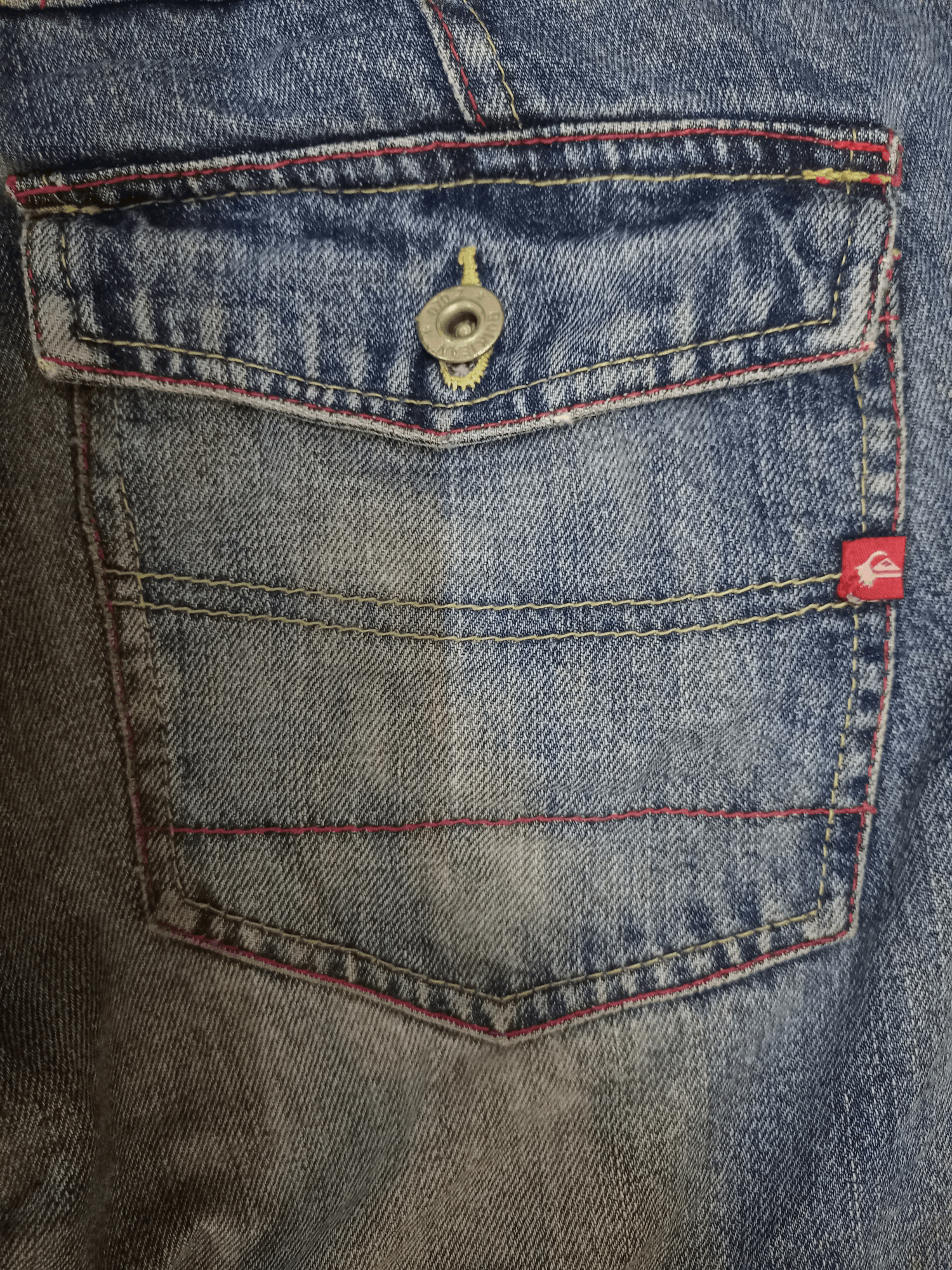 Quiksilver Vintage 90s Quiksilver Blue Wash Distressed Baggy Jeans Size US 30 / EU 46 - 11 Thumbnail