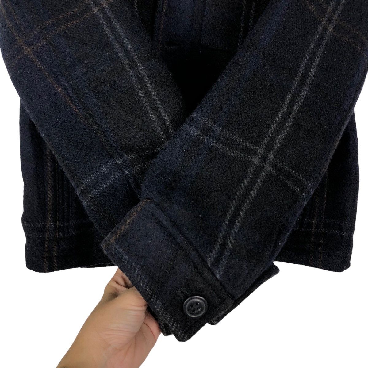 Japanese Brand 🔥Vintage Gap Wool Worker Jacket Tartan Design Japan Size US S / EU 44-46 / 1 - 13 Thumbnail